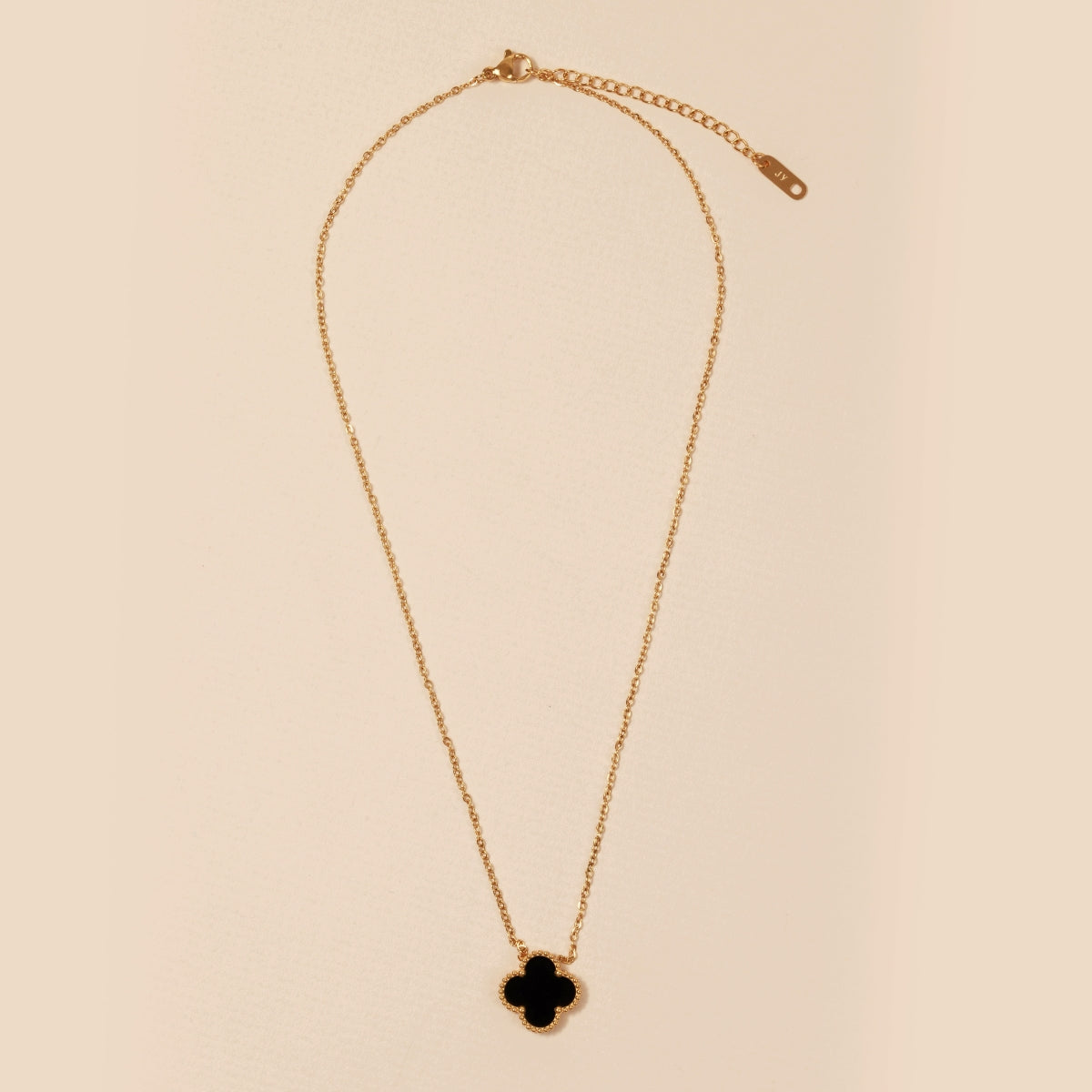 Floral Charm 18K Gold-Plated Stainless Steel Necklace