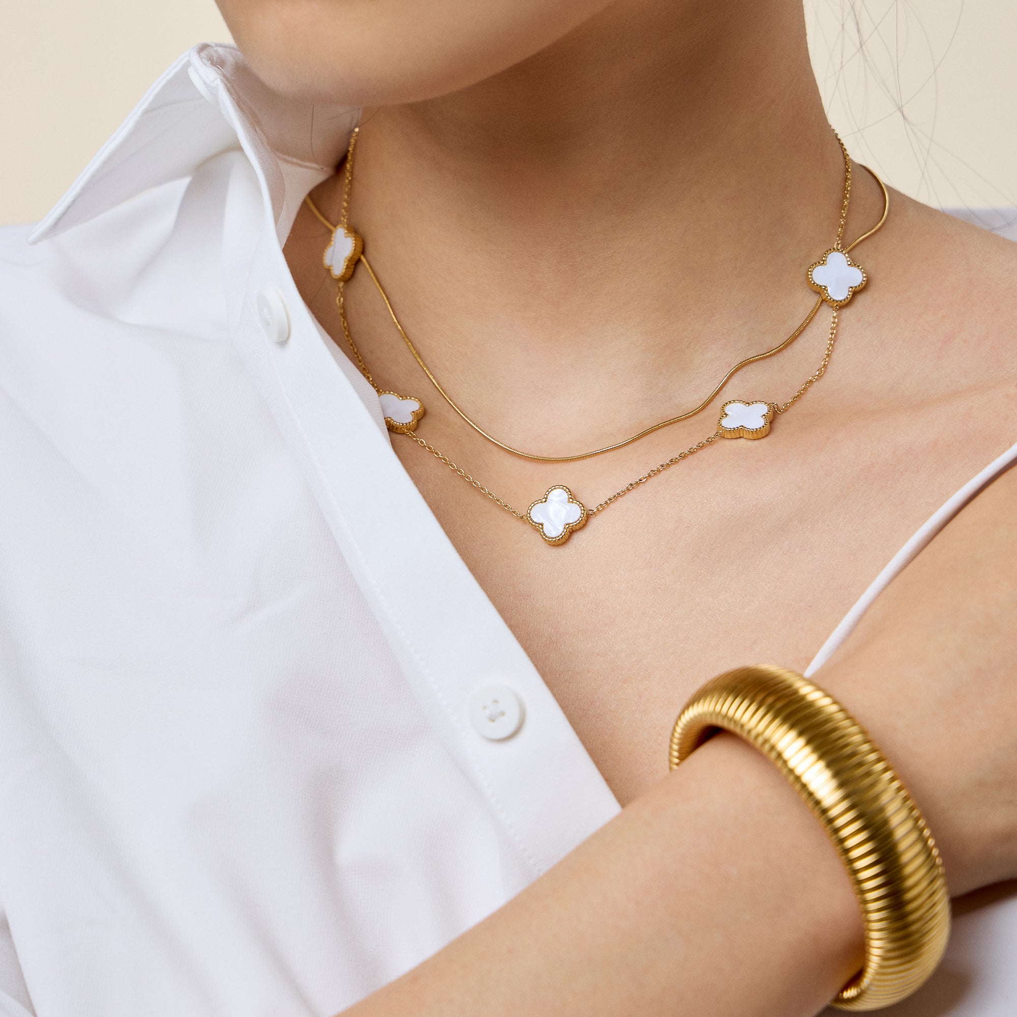 18K Gold Dipped Stainless Steel Necklace