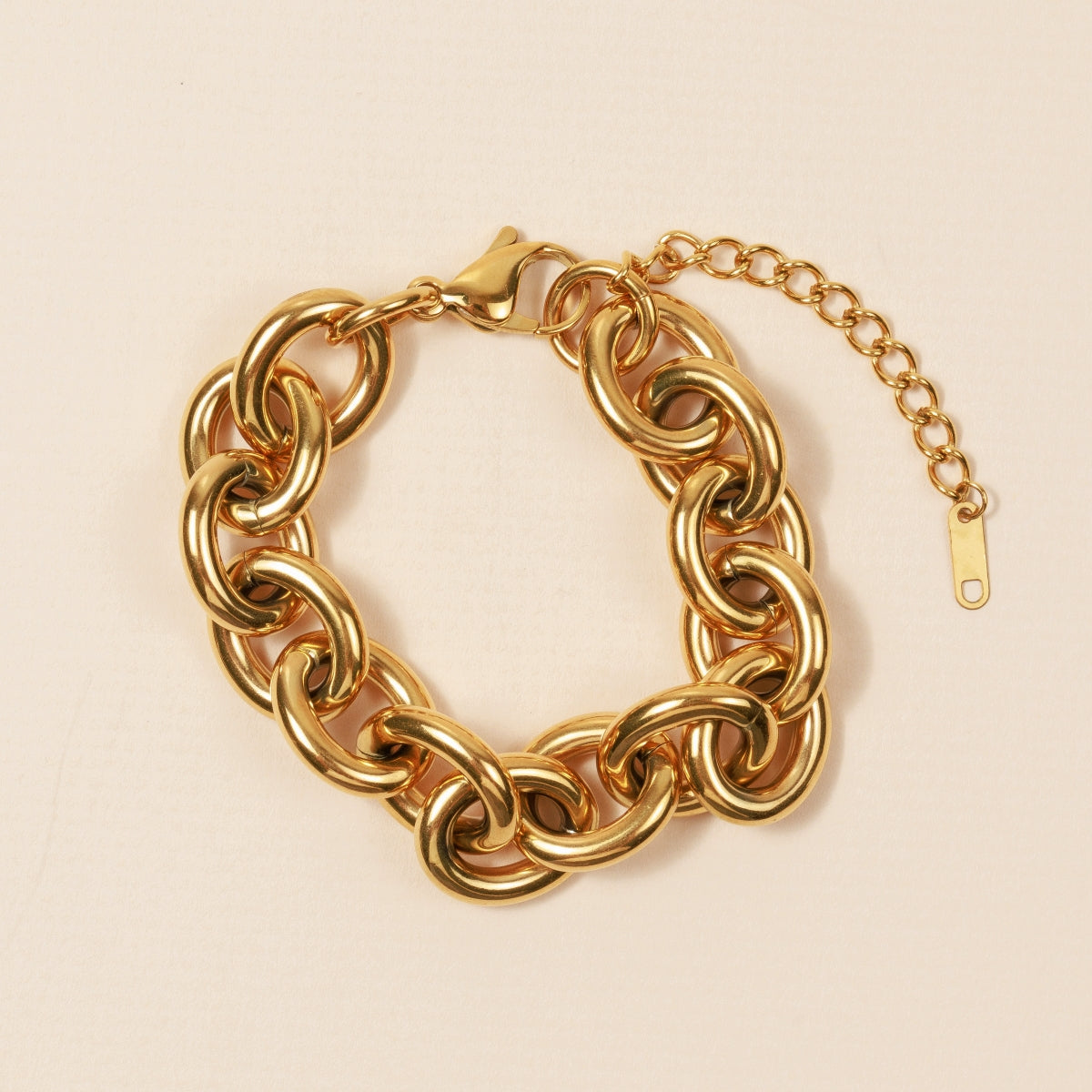 Basic Chain Bracelet 18K Gold Plated Stainless Steel