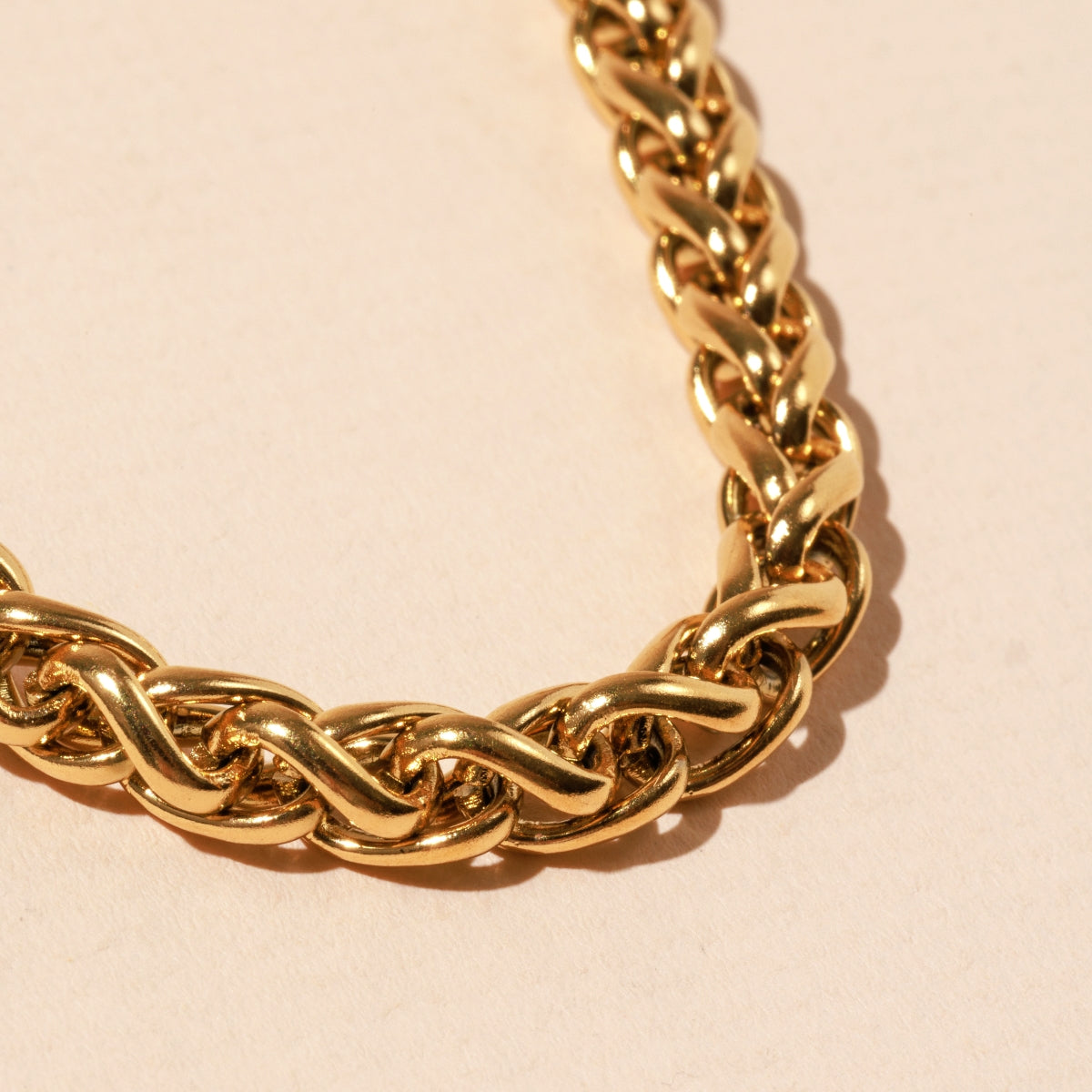 Chunky Linked 18K Gold-Plated Stainless Steel Necklace
