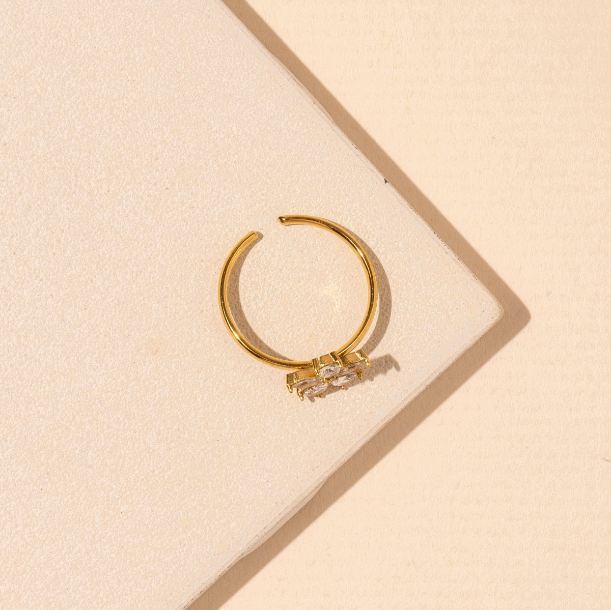 Floral Basic Stainless Steel Ring