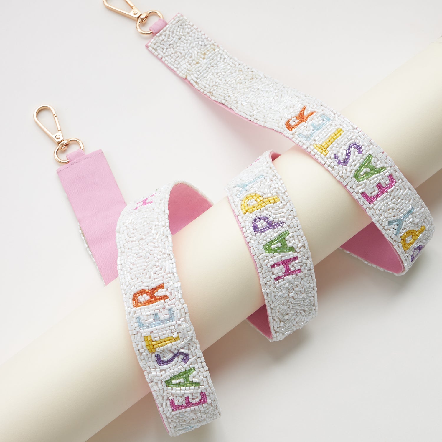 Happy Easter Beaded Bag Strap