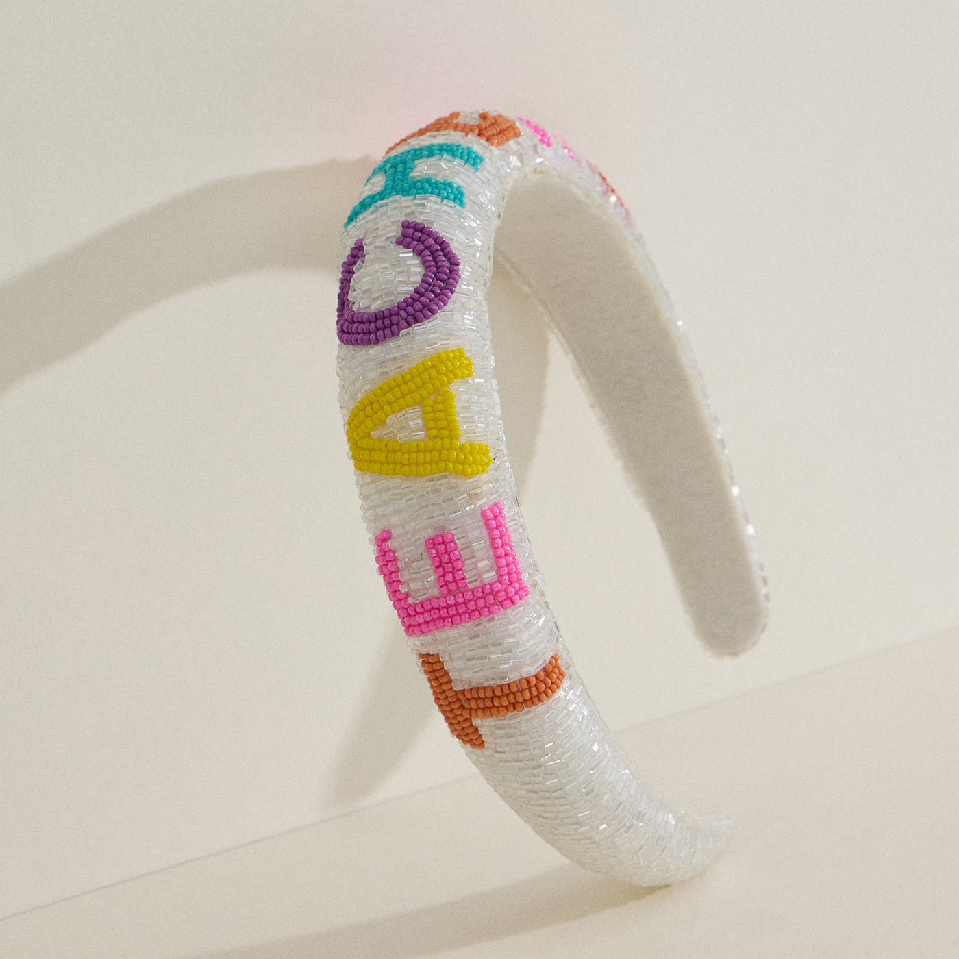 Teacher Beaded Headband | Handmade Colorful Seed Bead Hair Accessory | Back to School Gift
