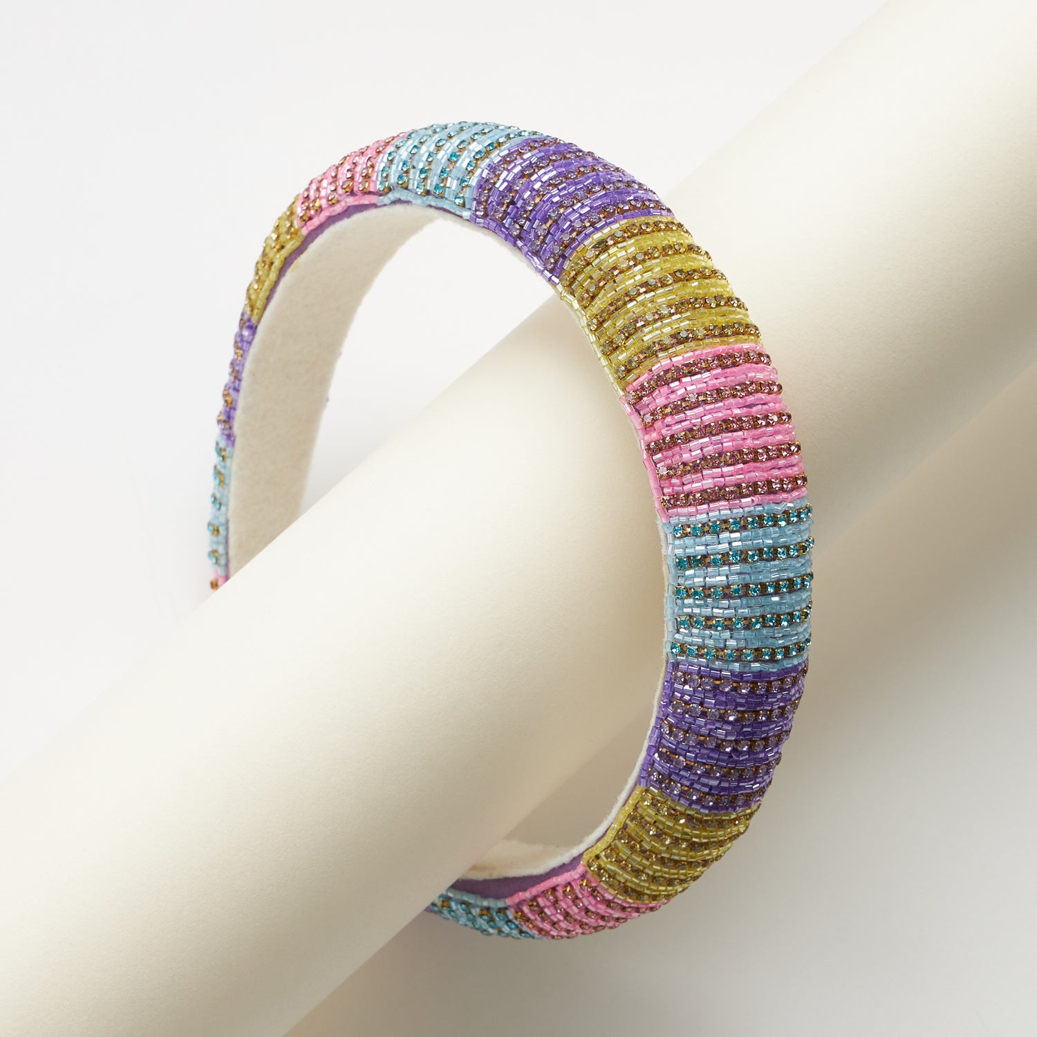 Multi-Colored Seed Bead Headband