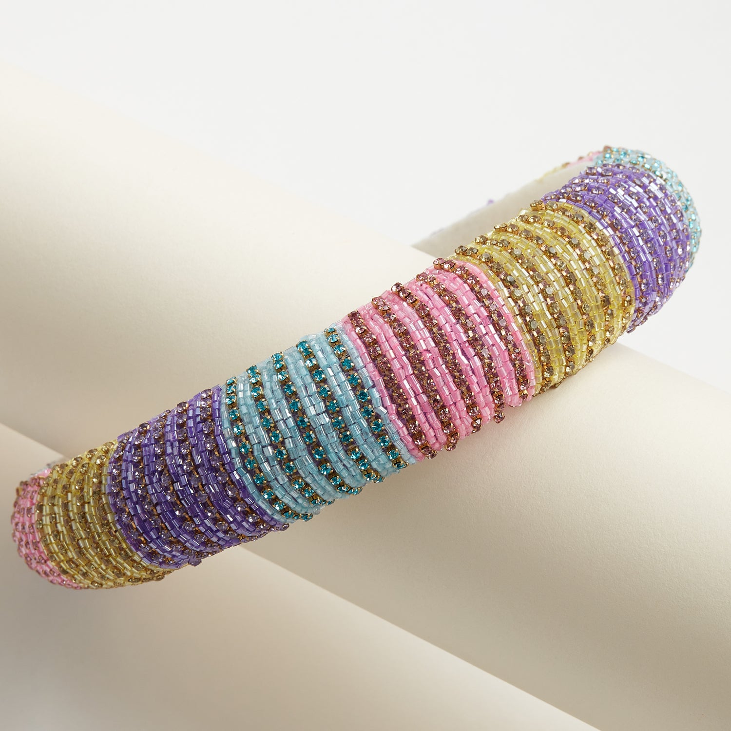Multi-Colored Seed Bead Headband