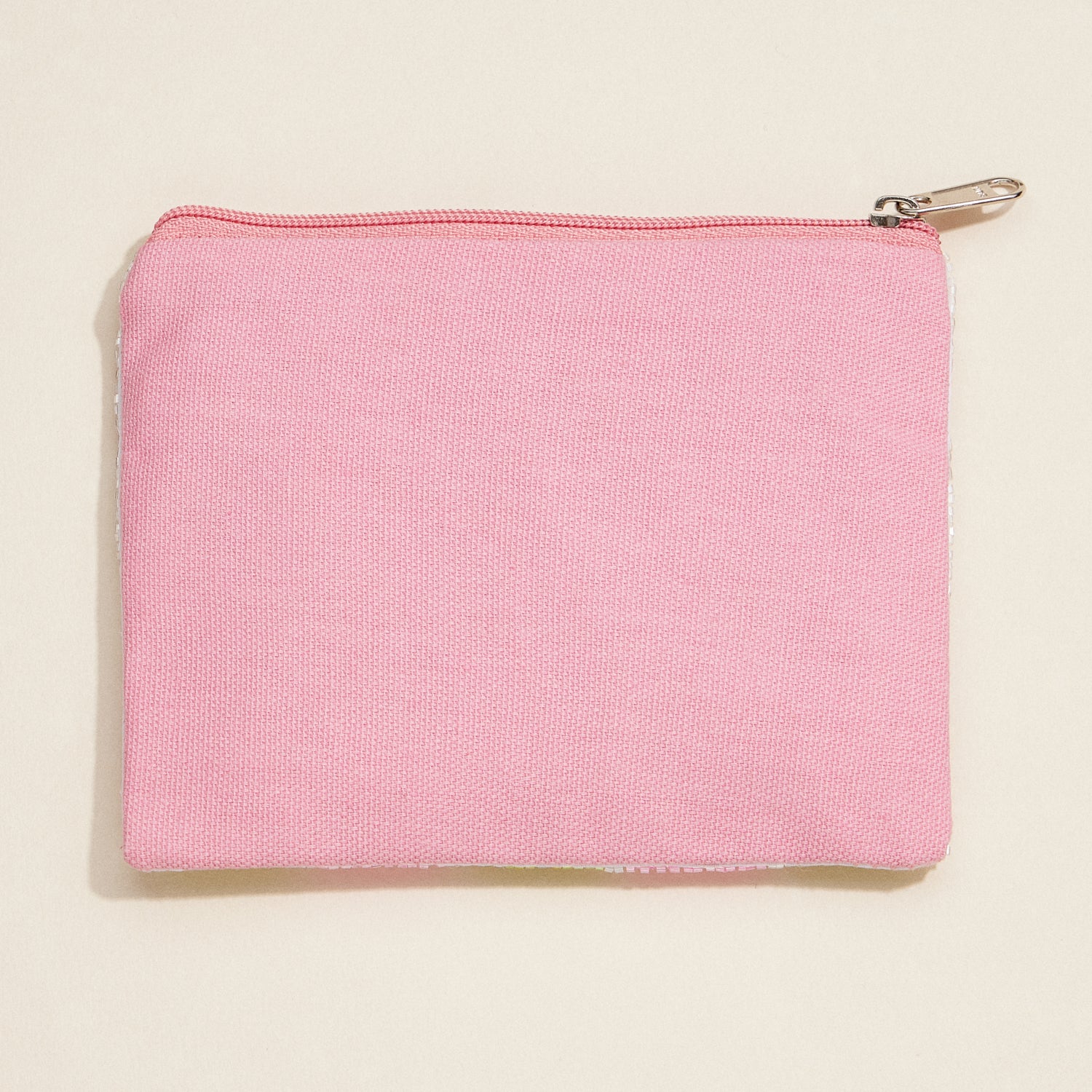 Beaded Argyle Golf Zip Pouch – Refined Sport-Inspired Clutch