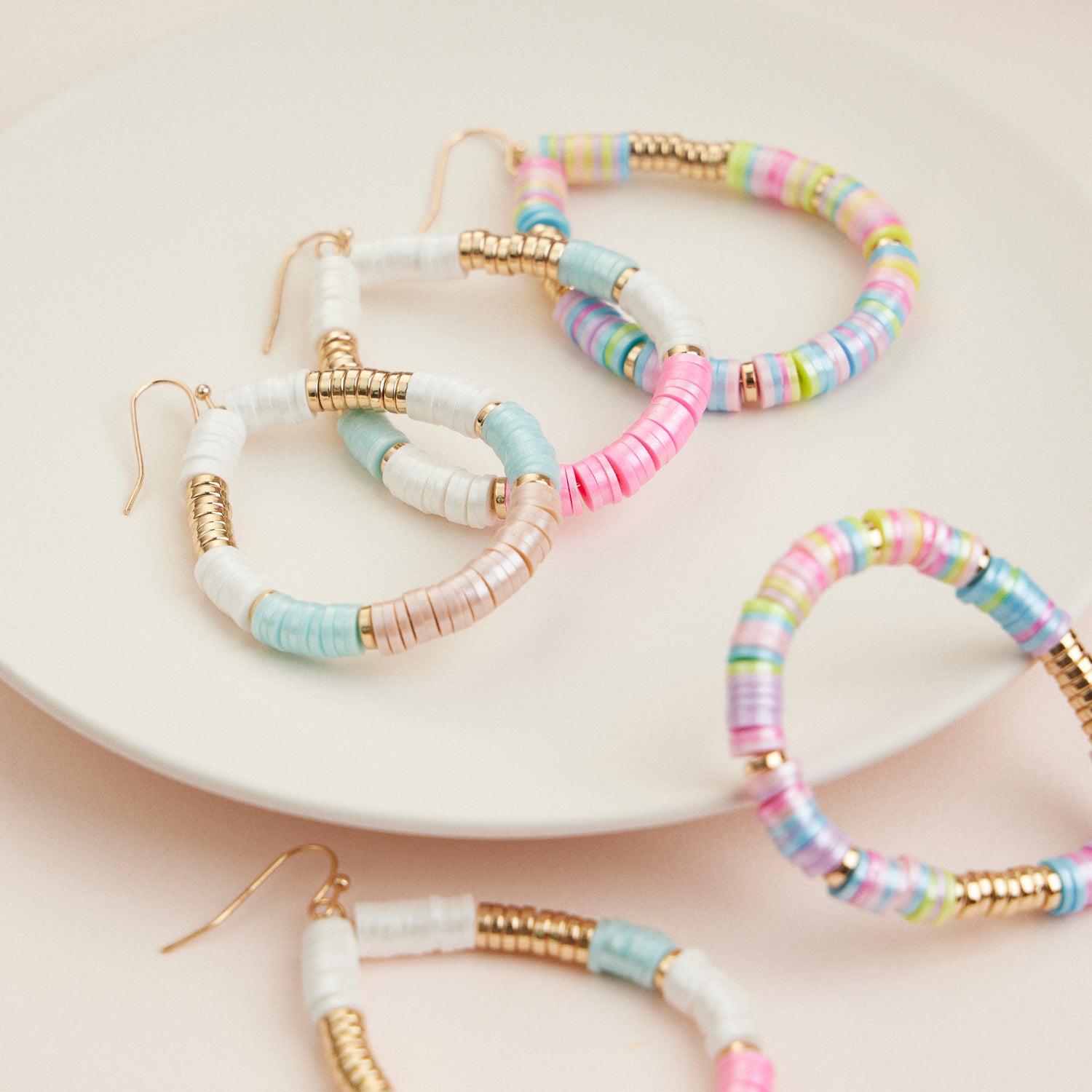 Heishi Bead Earrings