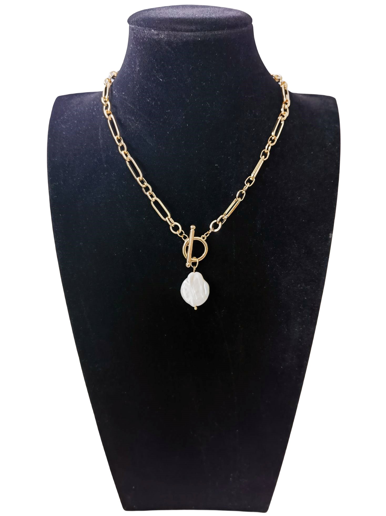 Freshwater Pearl Pedant with Toggle Necklace