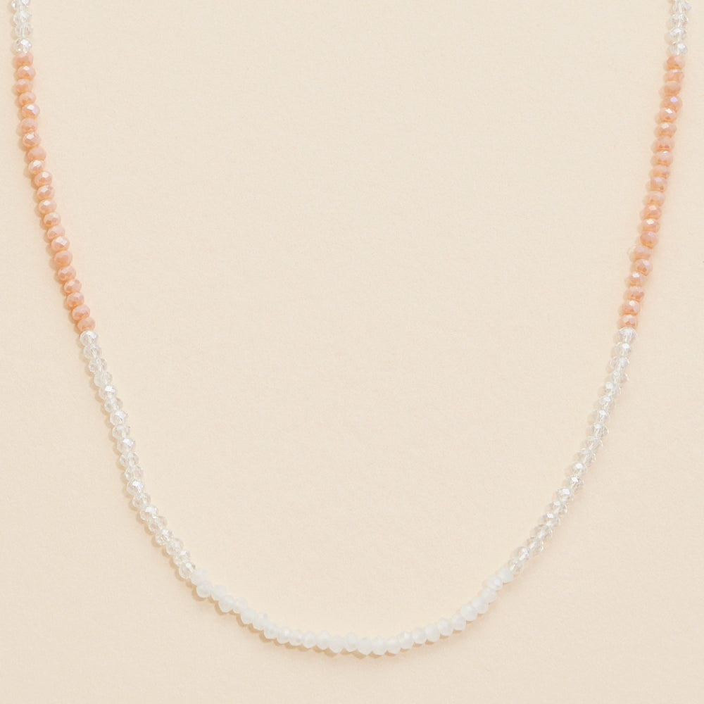 Short Glass Beaded Necklace