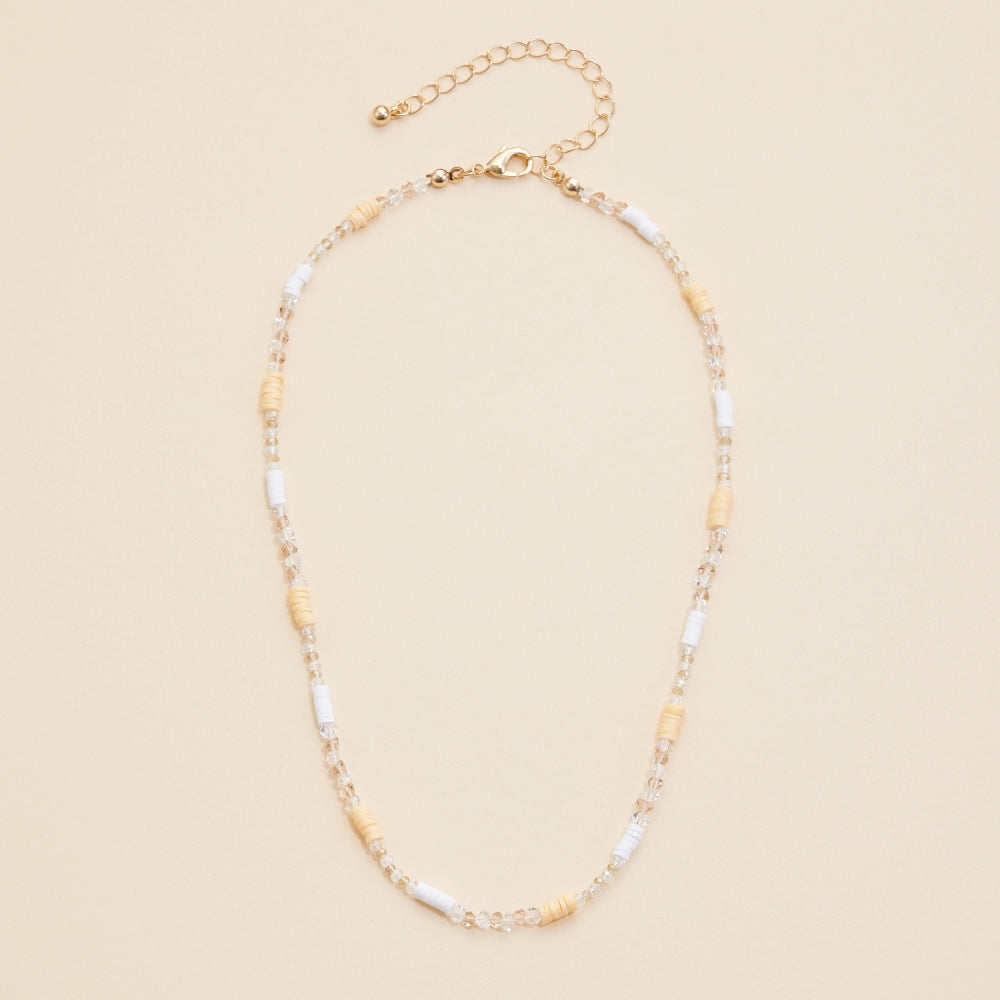 Simple Glass Beaded Necklace - Frem