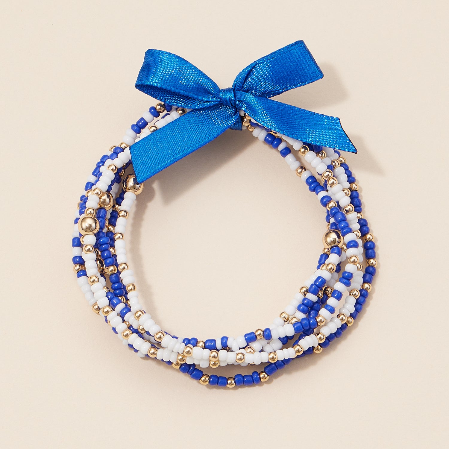 Seed Bead Bracelet Set in Game Day Colors
