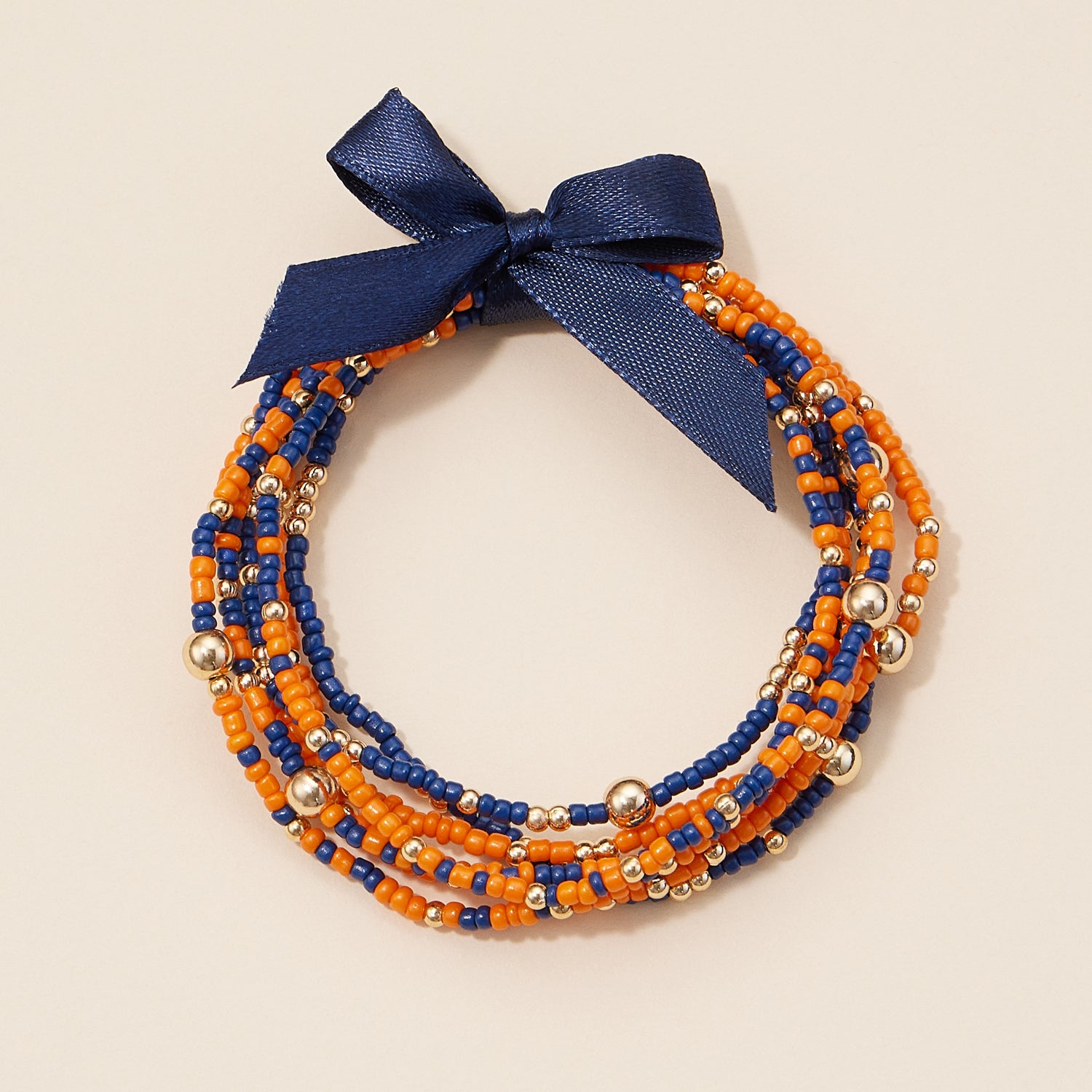 Seed Bead Bracelet Set in Game Day Colors