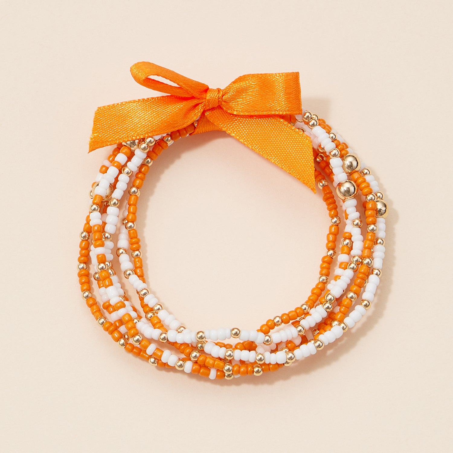 Seed Bead Bracelet Set in Game Day Colors