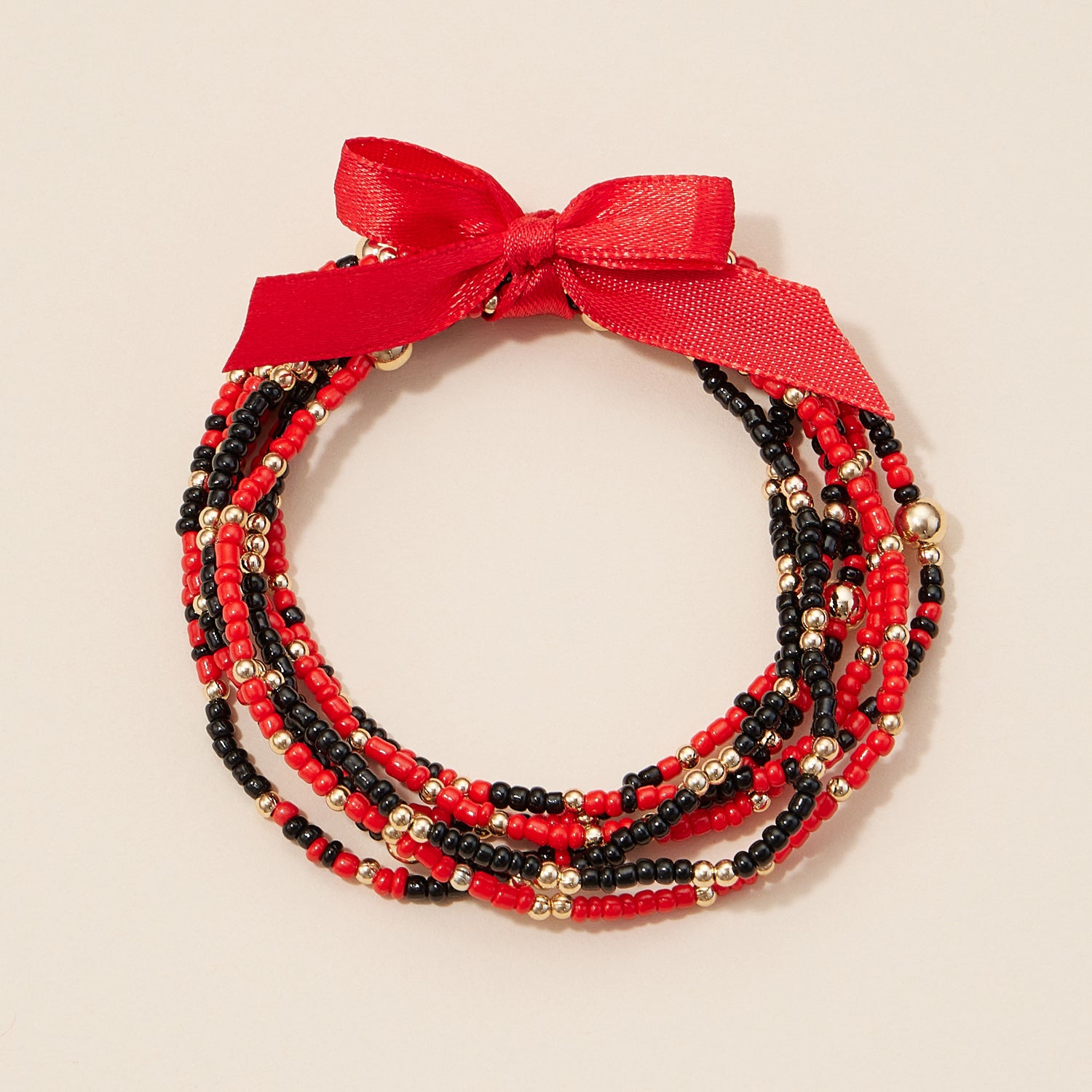 Seed Bead Bracelet Set in Game Day Colors