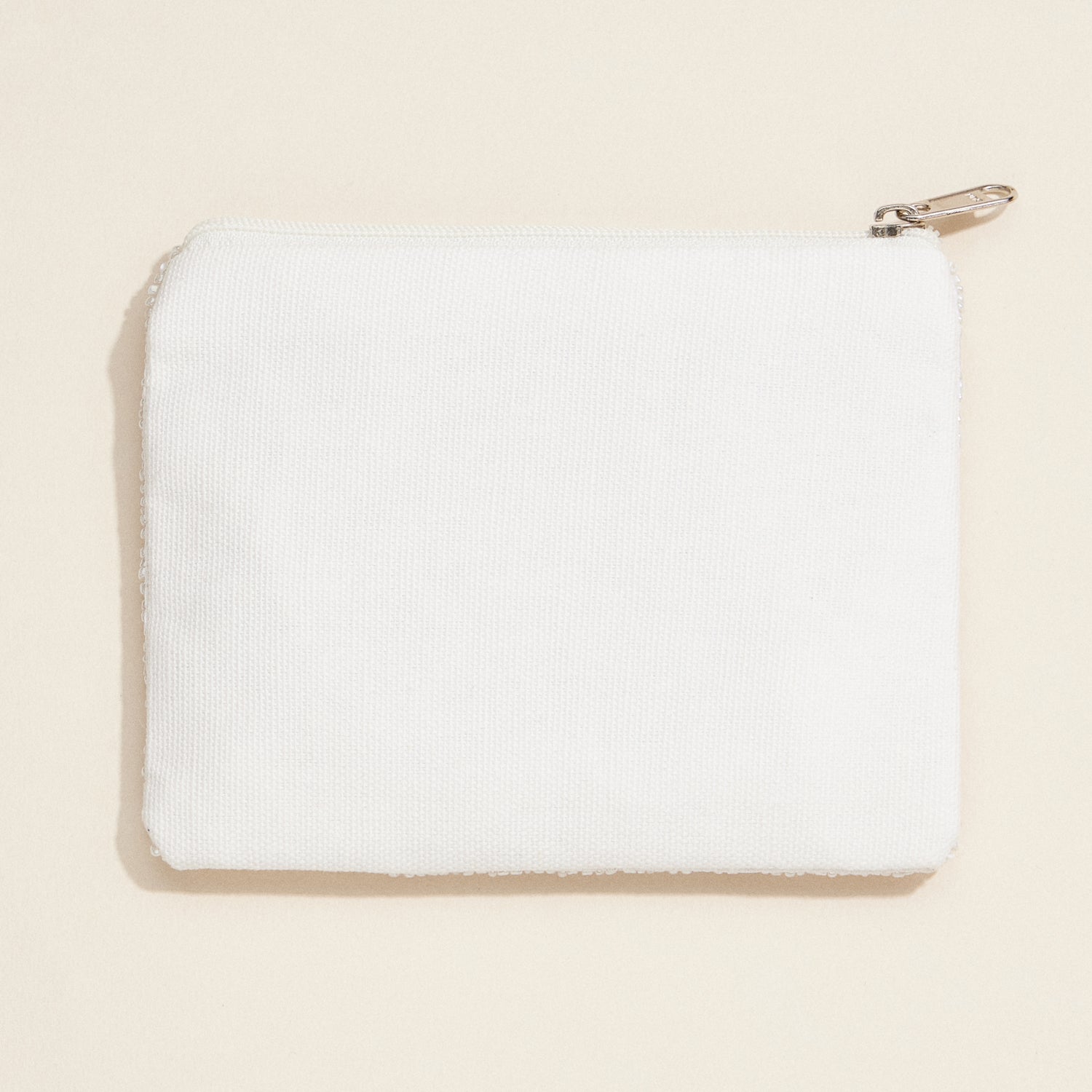 Beaded Awareness Zip Pouch | "Her Fight Is Our Fight" Support Clutch