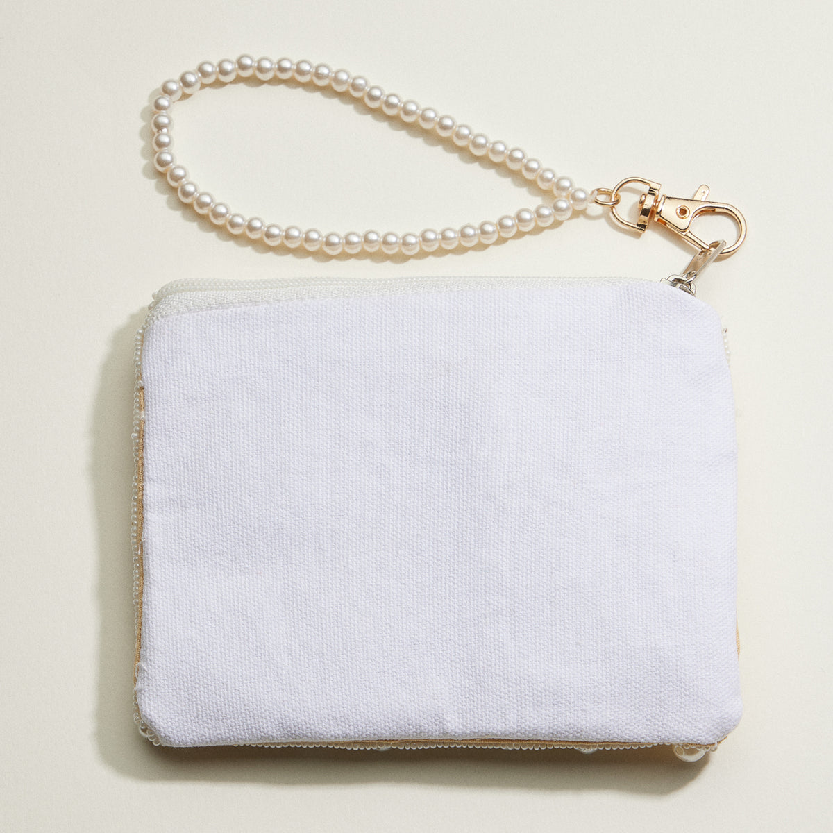 Elegant Pearl Beaded Clutch