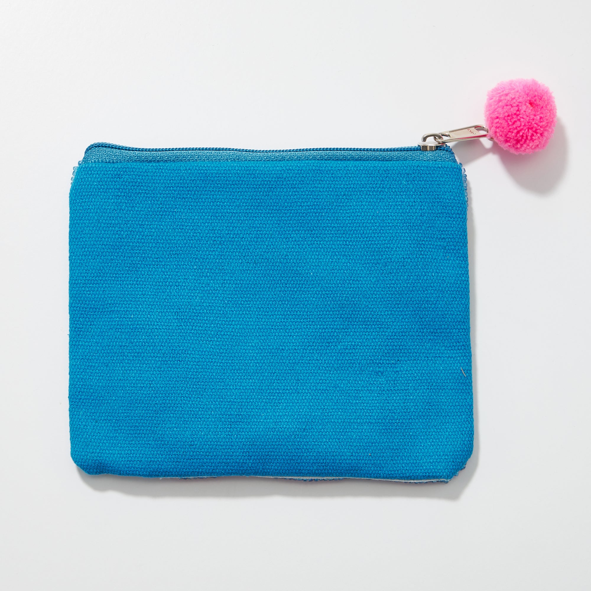 Beaded Holiday Flamingo Pouch