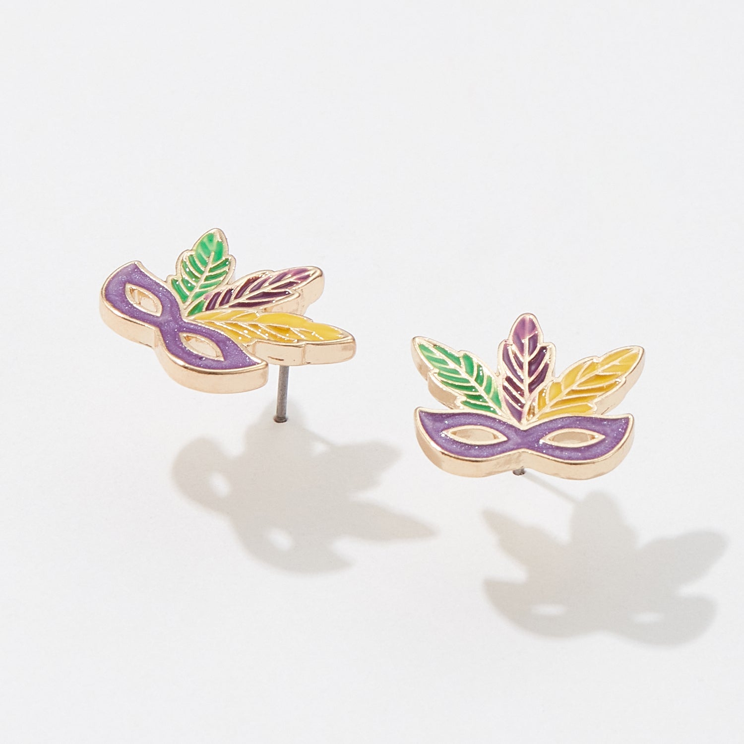 Mask Mardi Gras Post Earrings