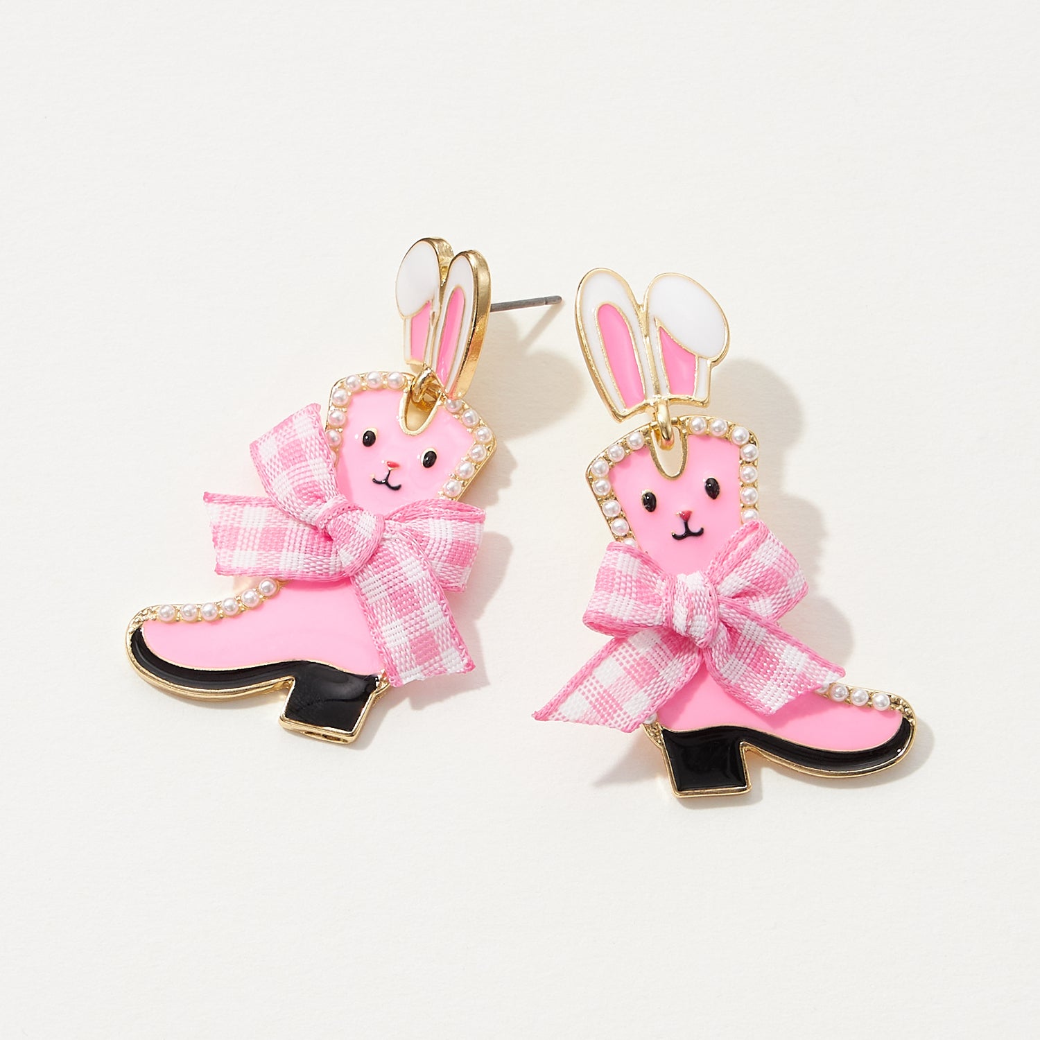 Enamel Easter Bunny Post Earrings