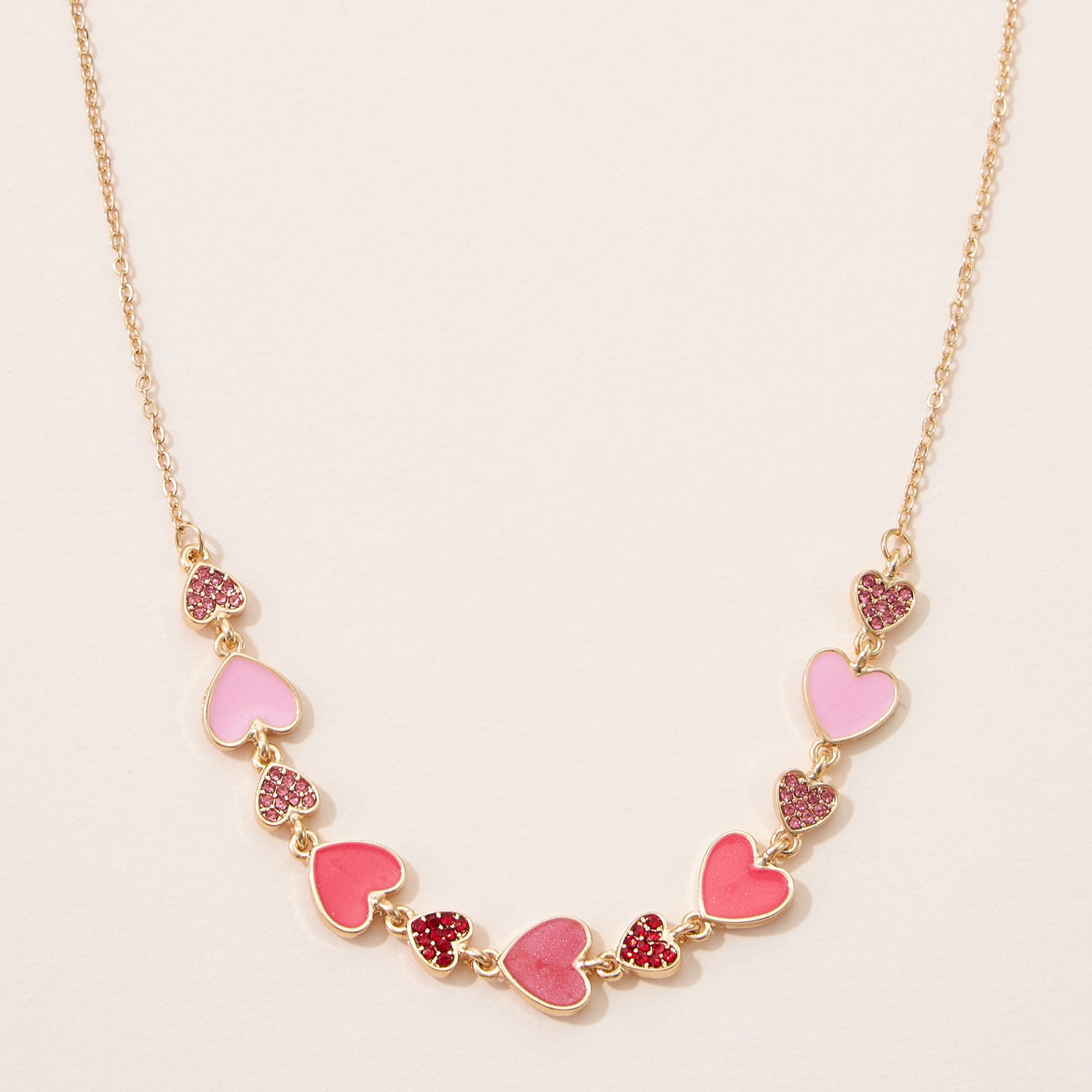 Heart Enamel Necklace for your Special Day including Valentine's Day