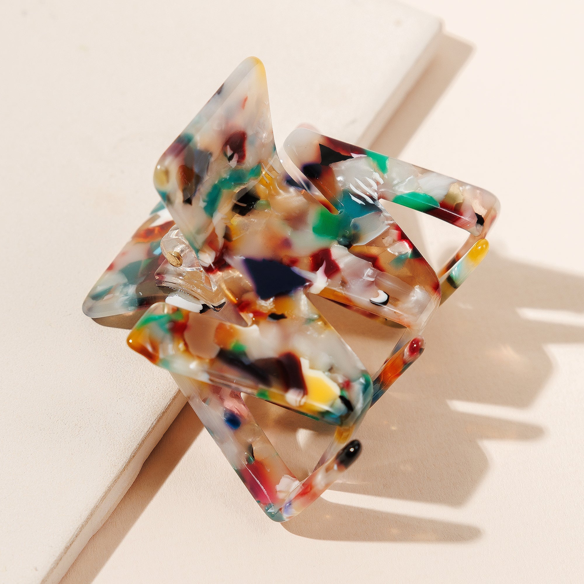 Chic Mini Zigzag Print Hair Claw