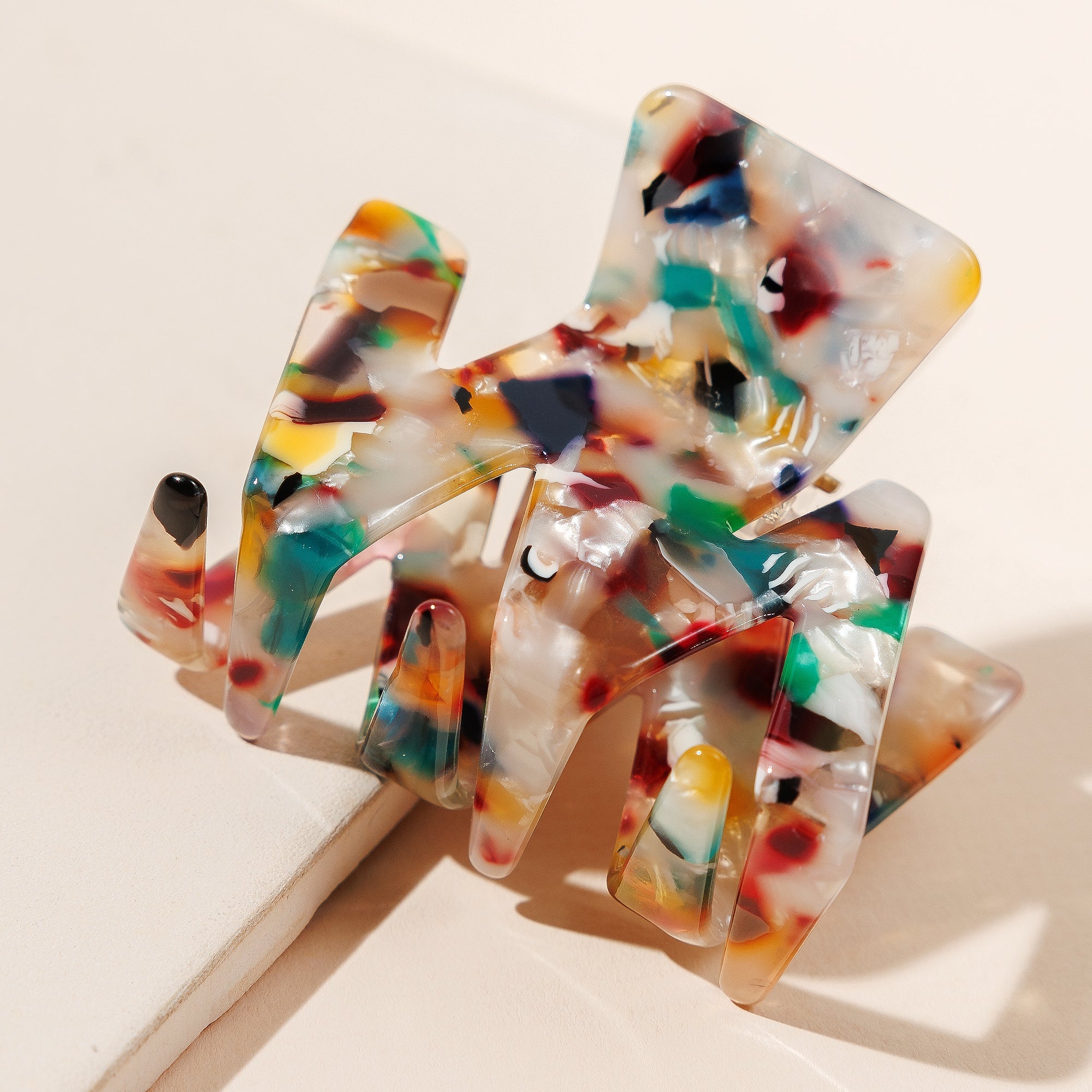 Chic Mini Zigzag Print Hair Claw