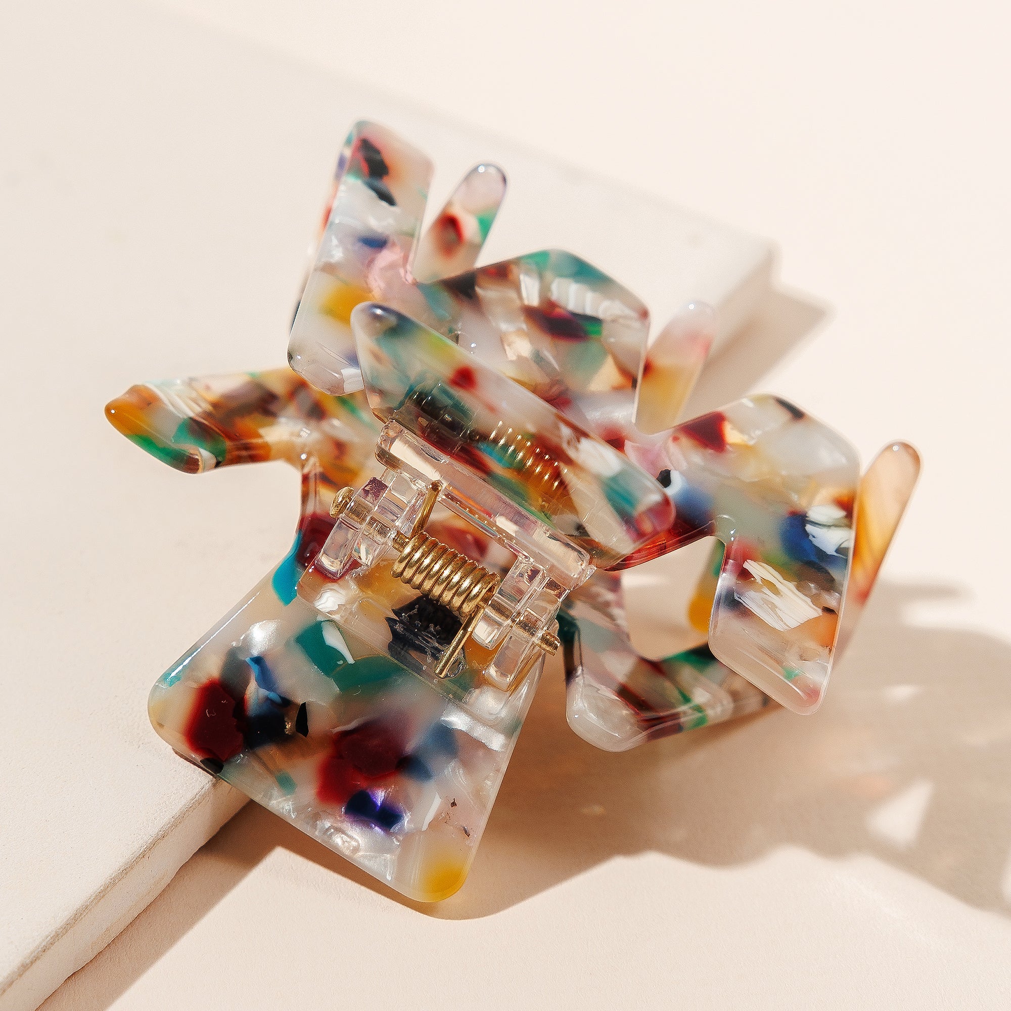 Chic Mini Zigzag Print Hair Claw