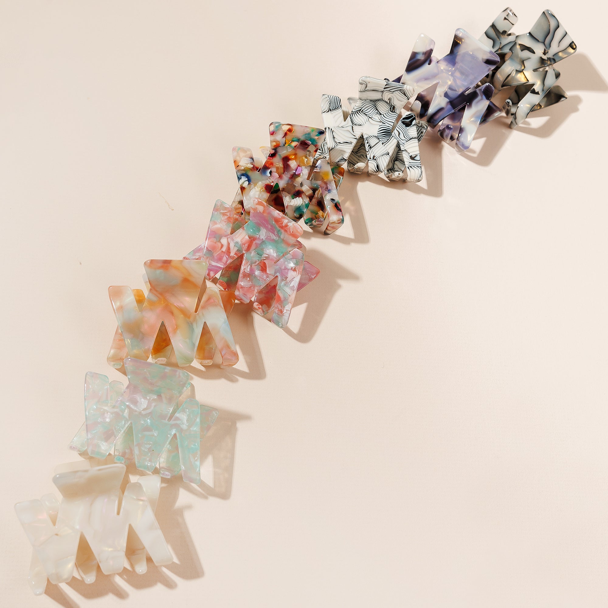 Chic Mini Zigzag Print Hair Claw