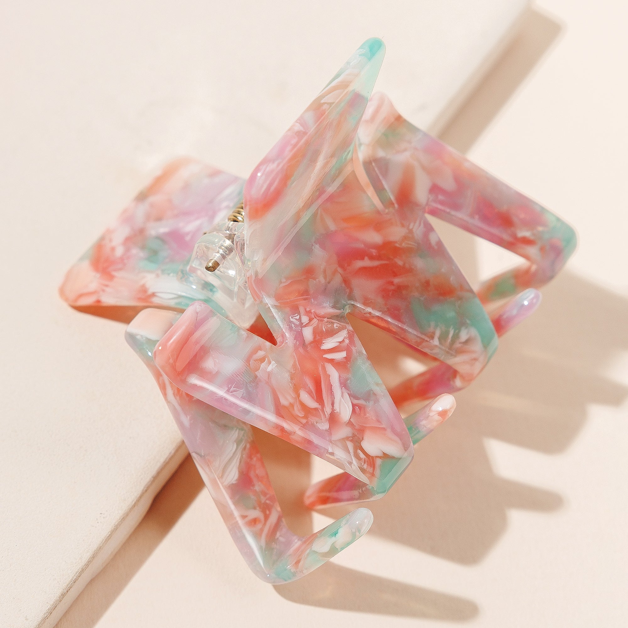 Chic Mini Zigzag Print Hair Claw