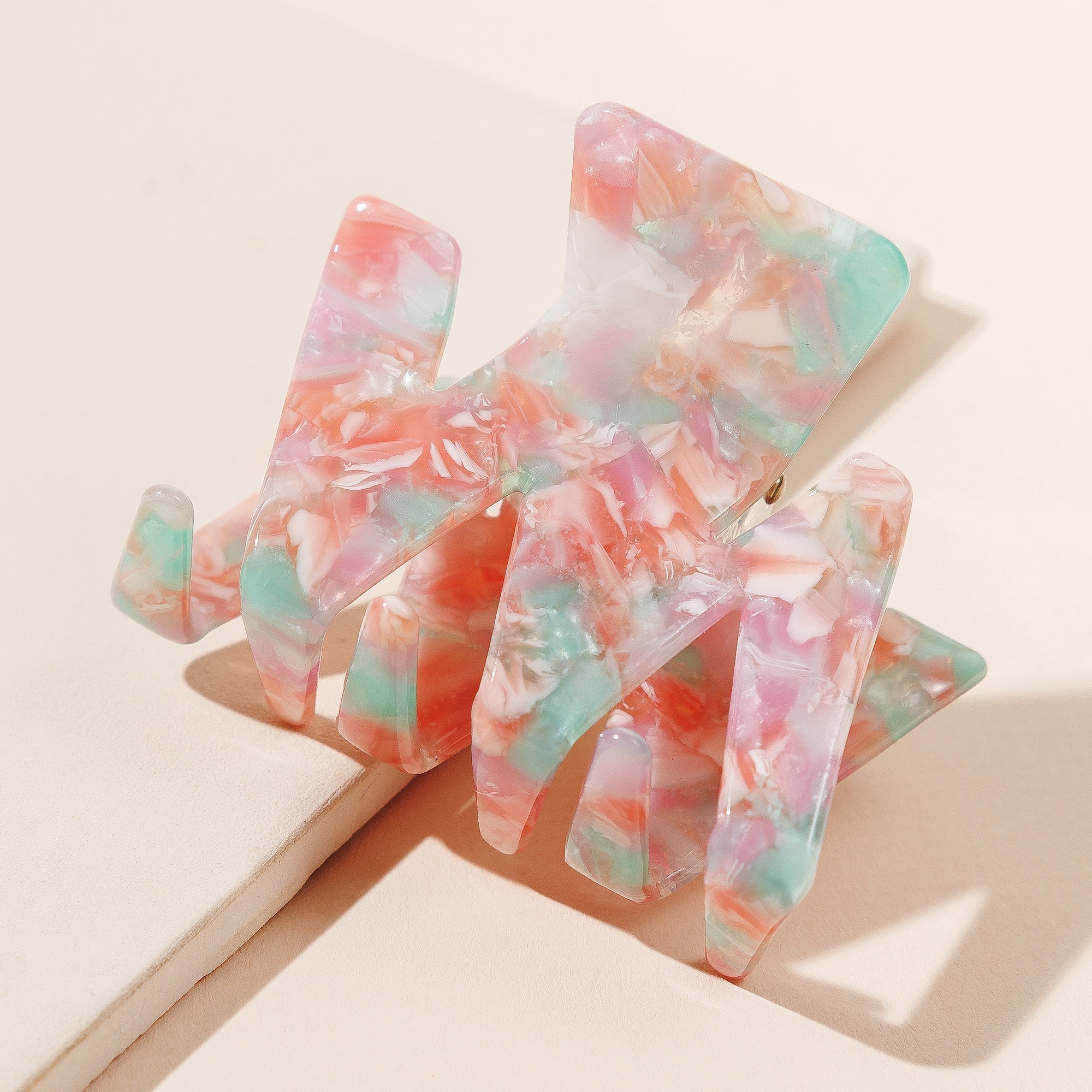 Chic Mini Zigzag Print Hair Claw