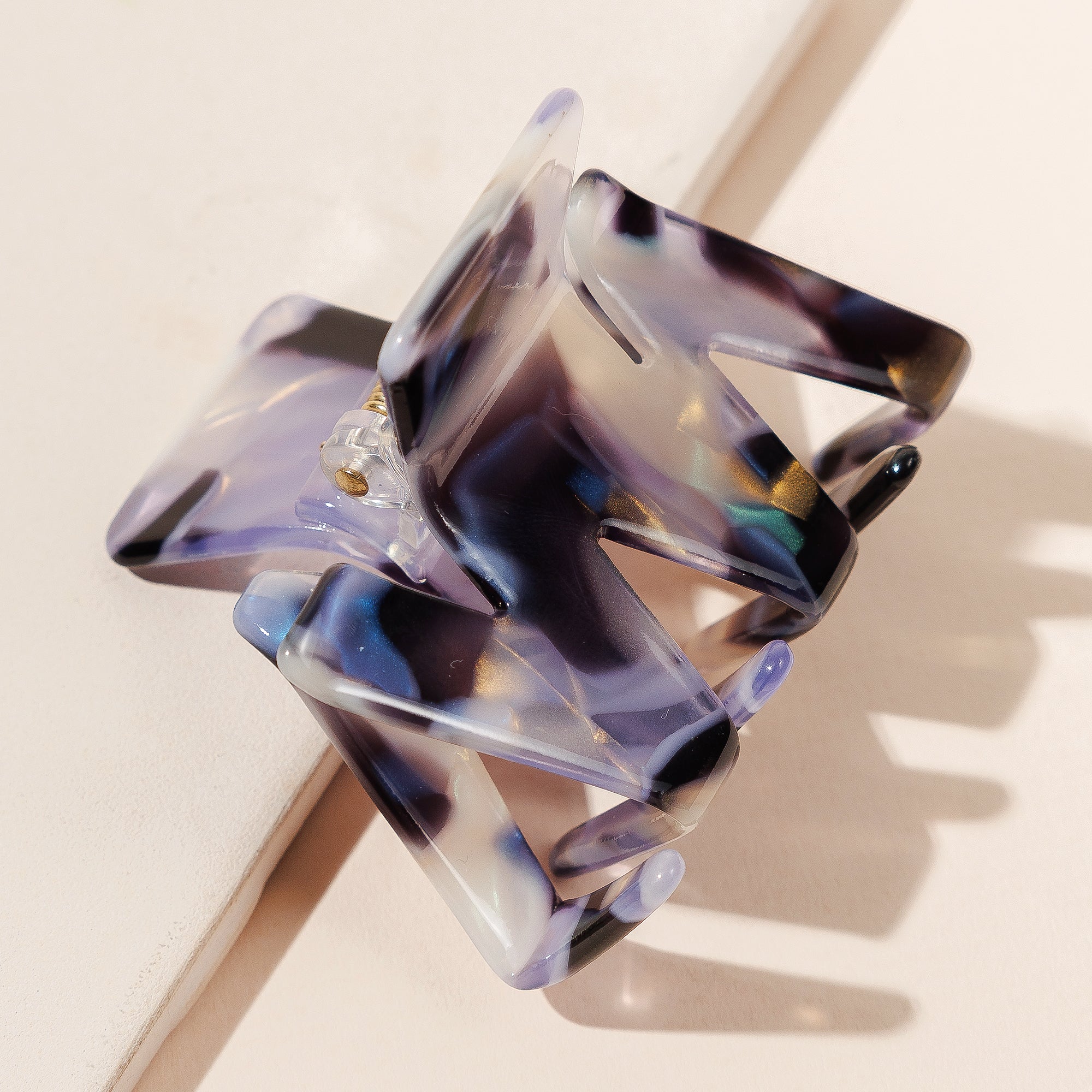 Chic Mini Zigzag Print Hair Claw