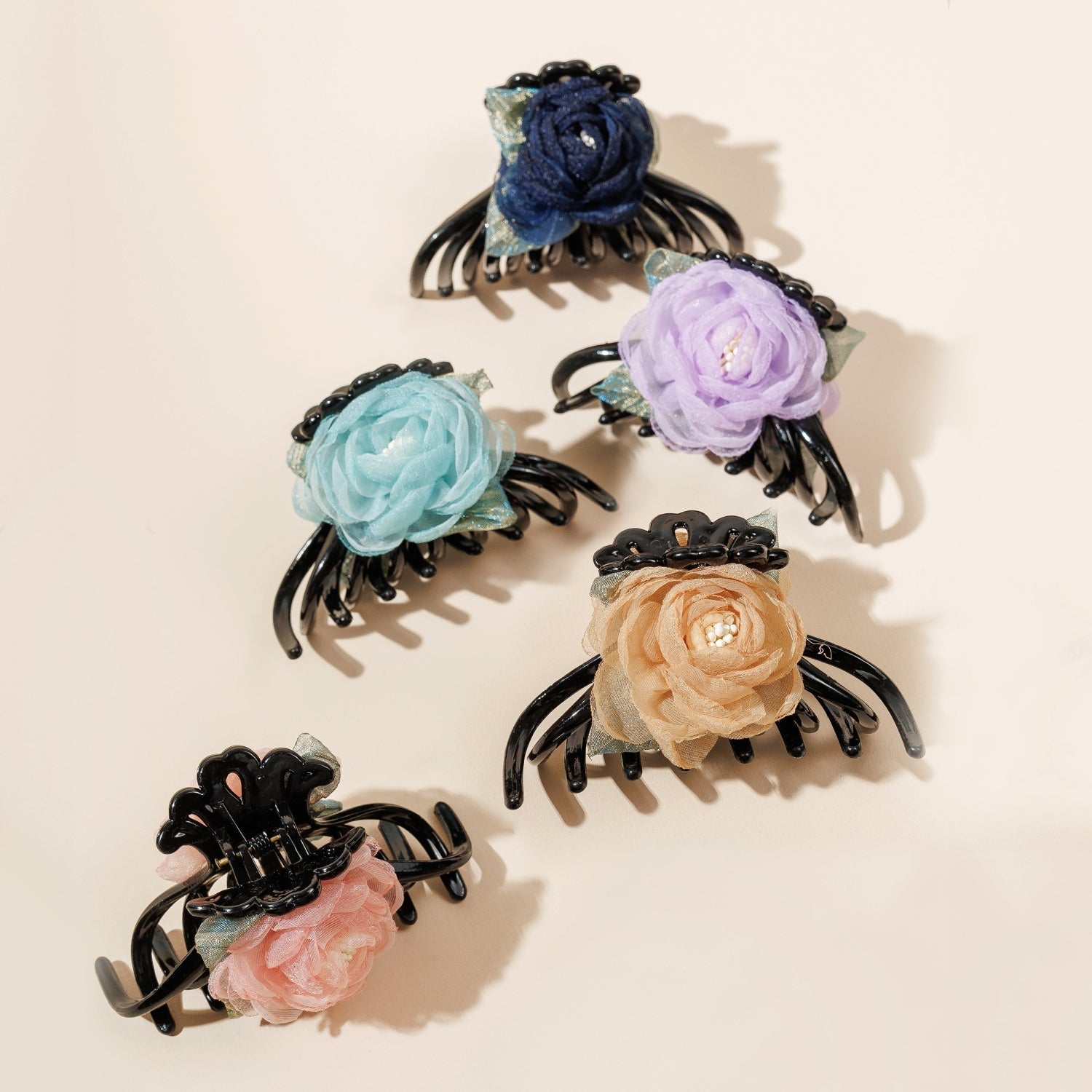 Vintage Flower Seed Hair Claw