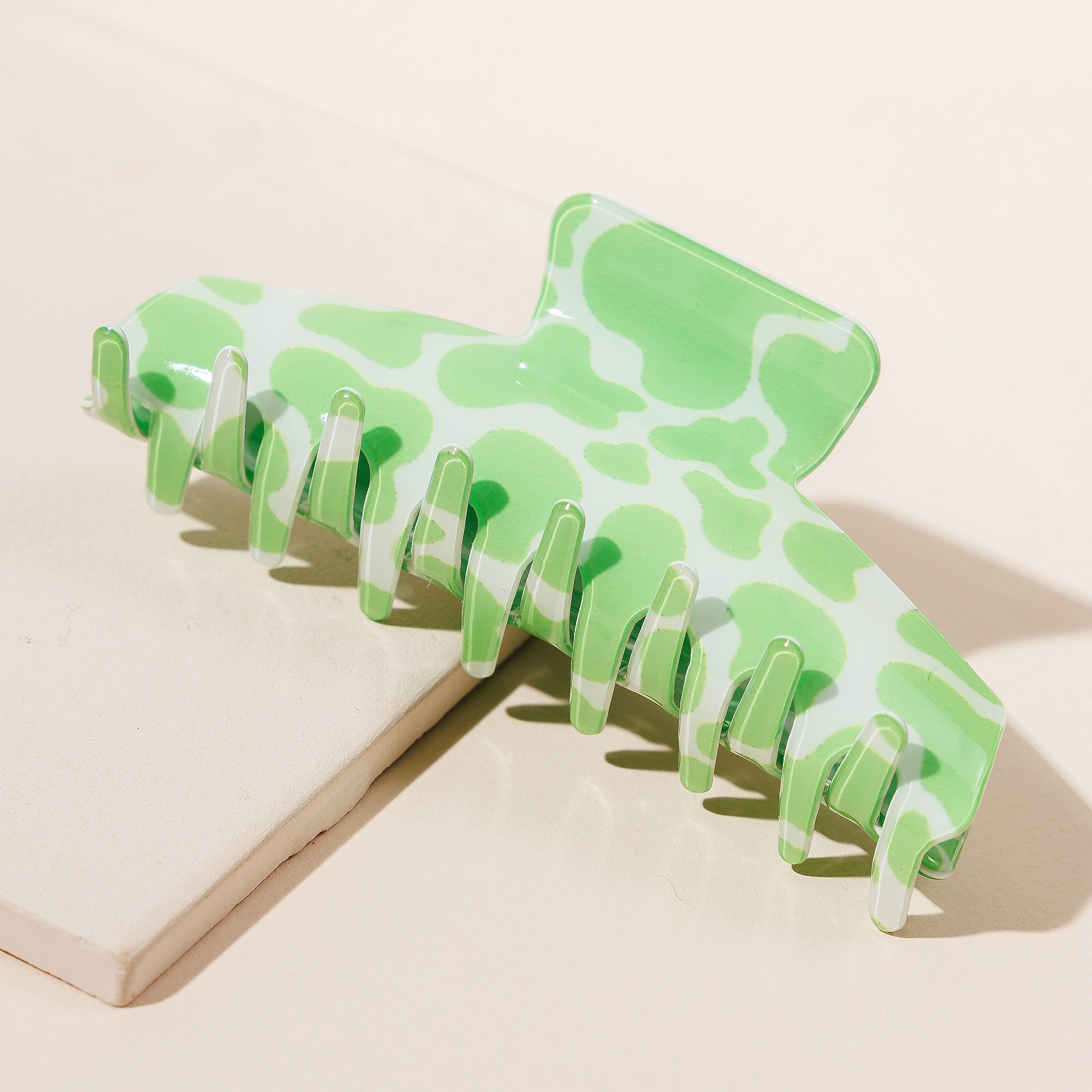 Chic Cow Print Hair Claw