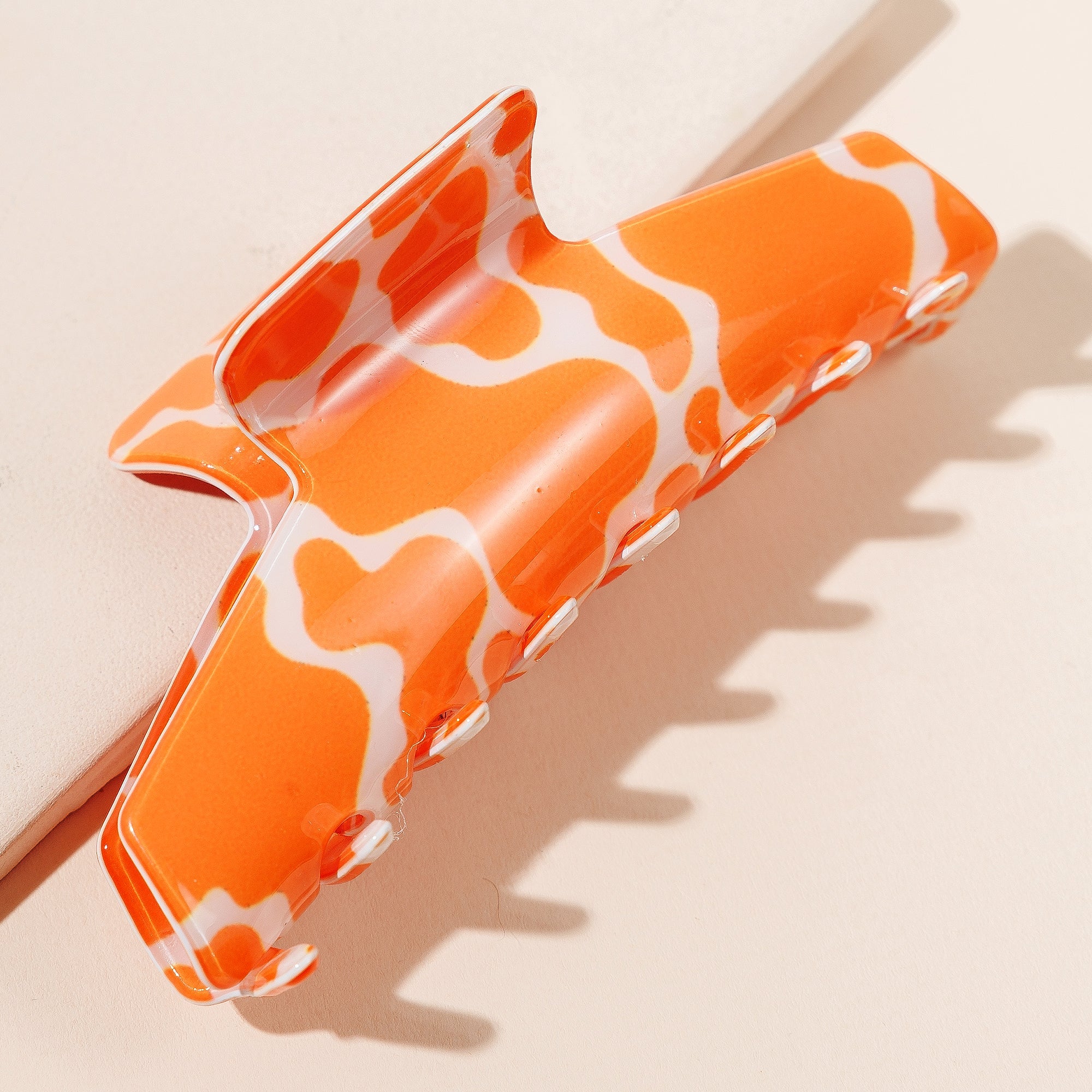 Chic Cow Print Hair Claw