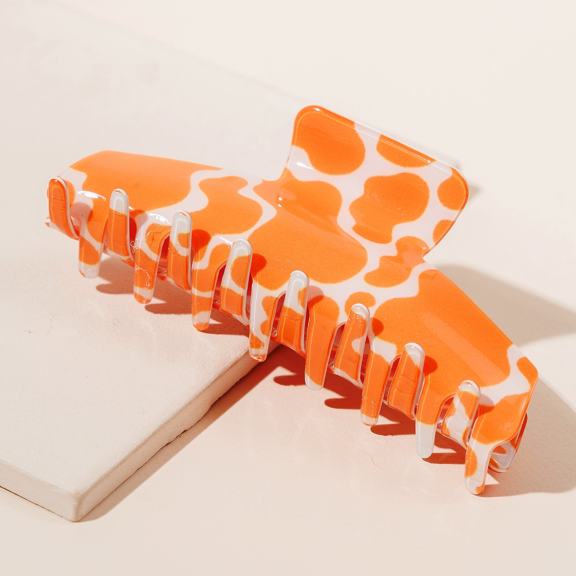 Chic Cow Print Hair Claw