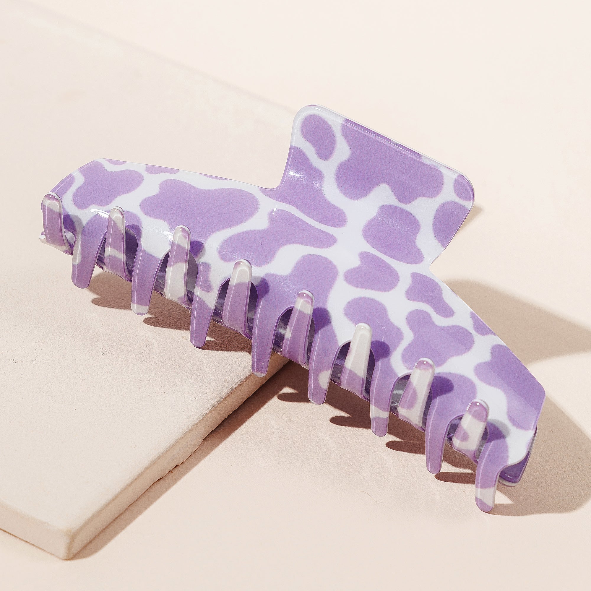 Chic Cow Print Hair Claw