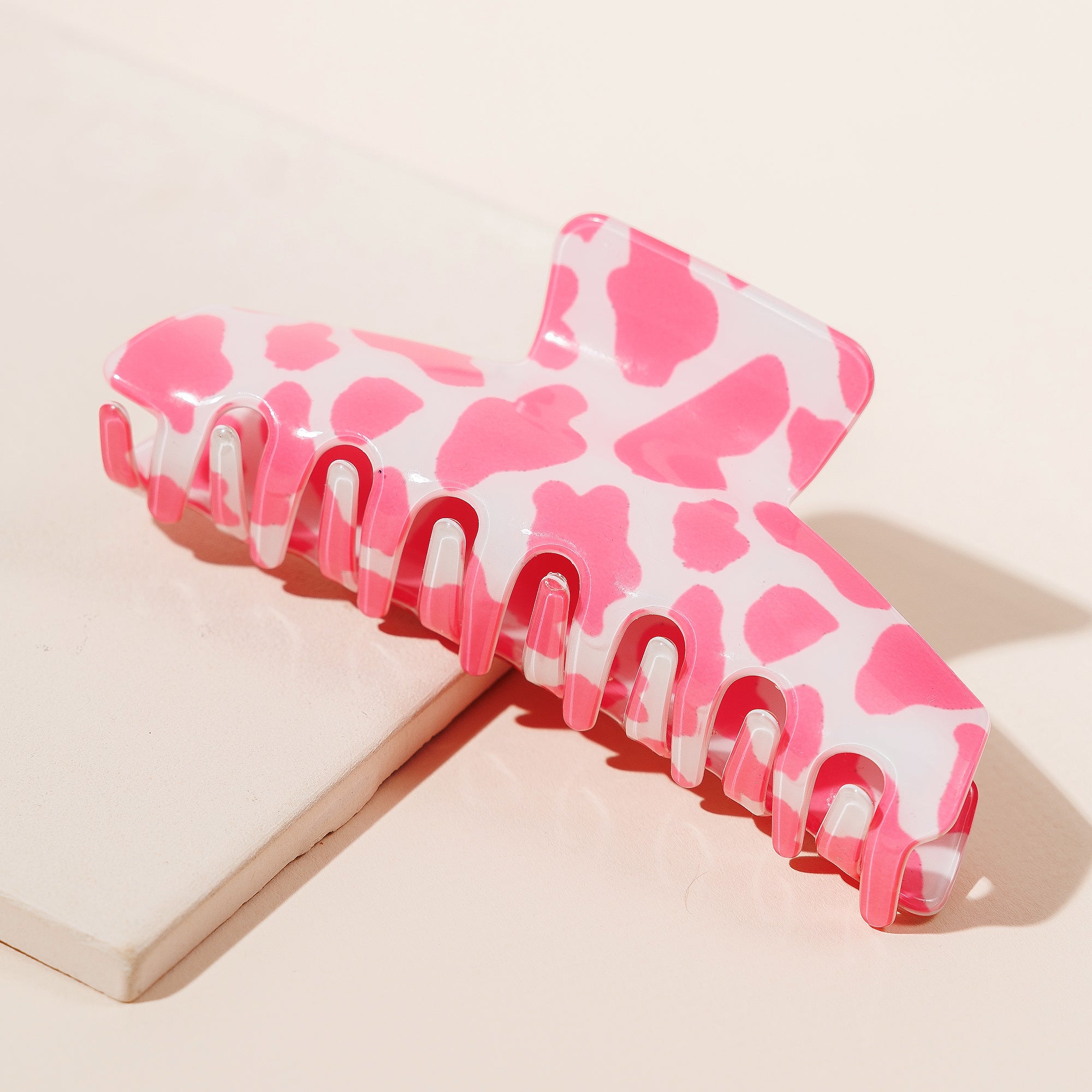 Chic Cow Print Hair Claw