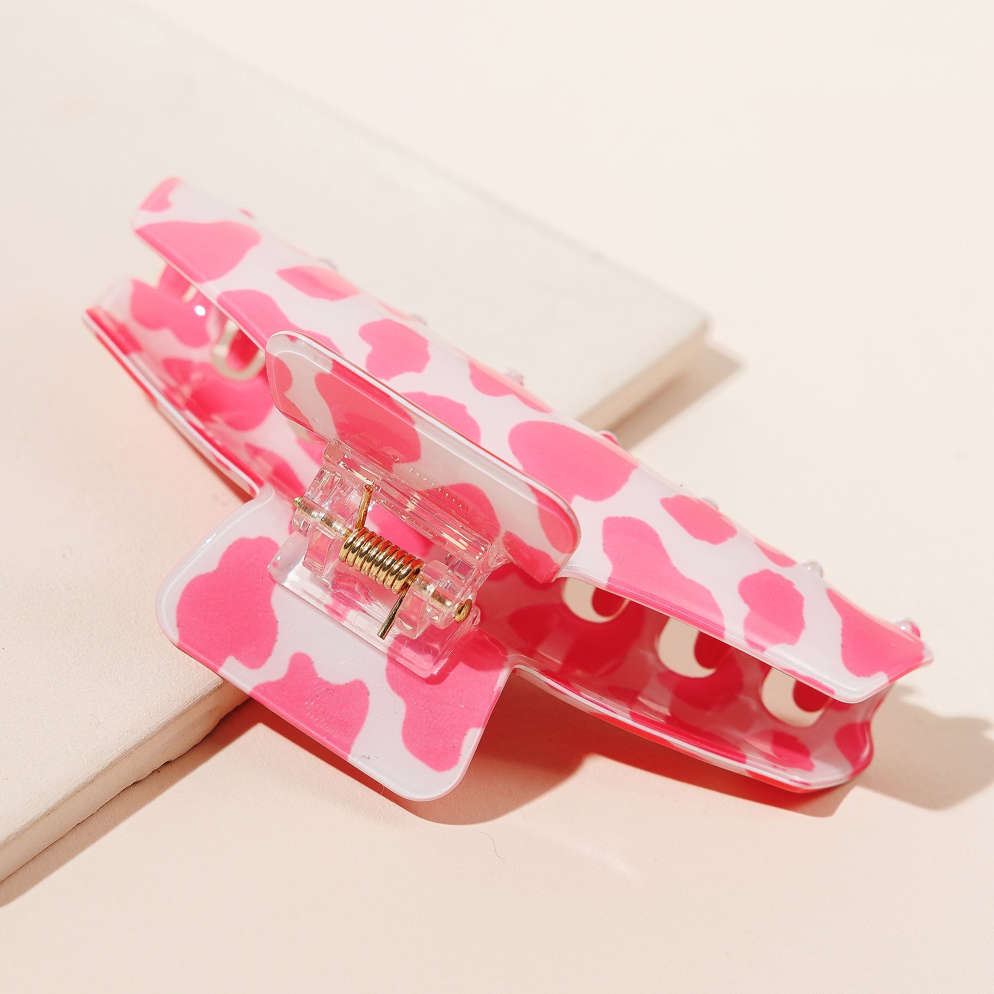 Chic Cow Print Hair Claw