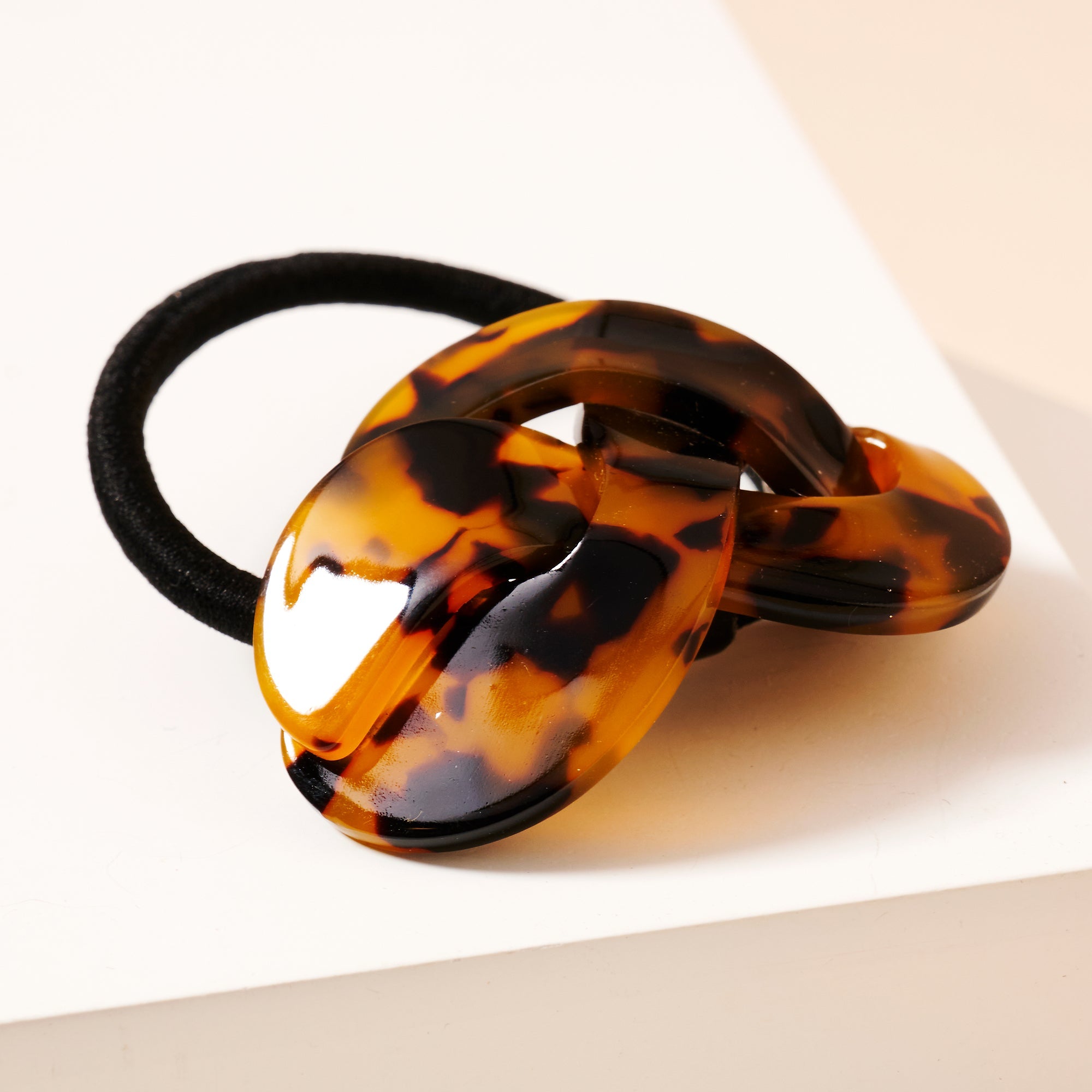 Elegant Twist Tortoise Hair Tie