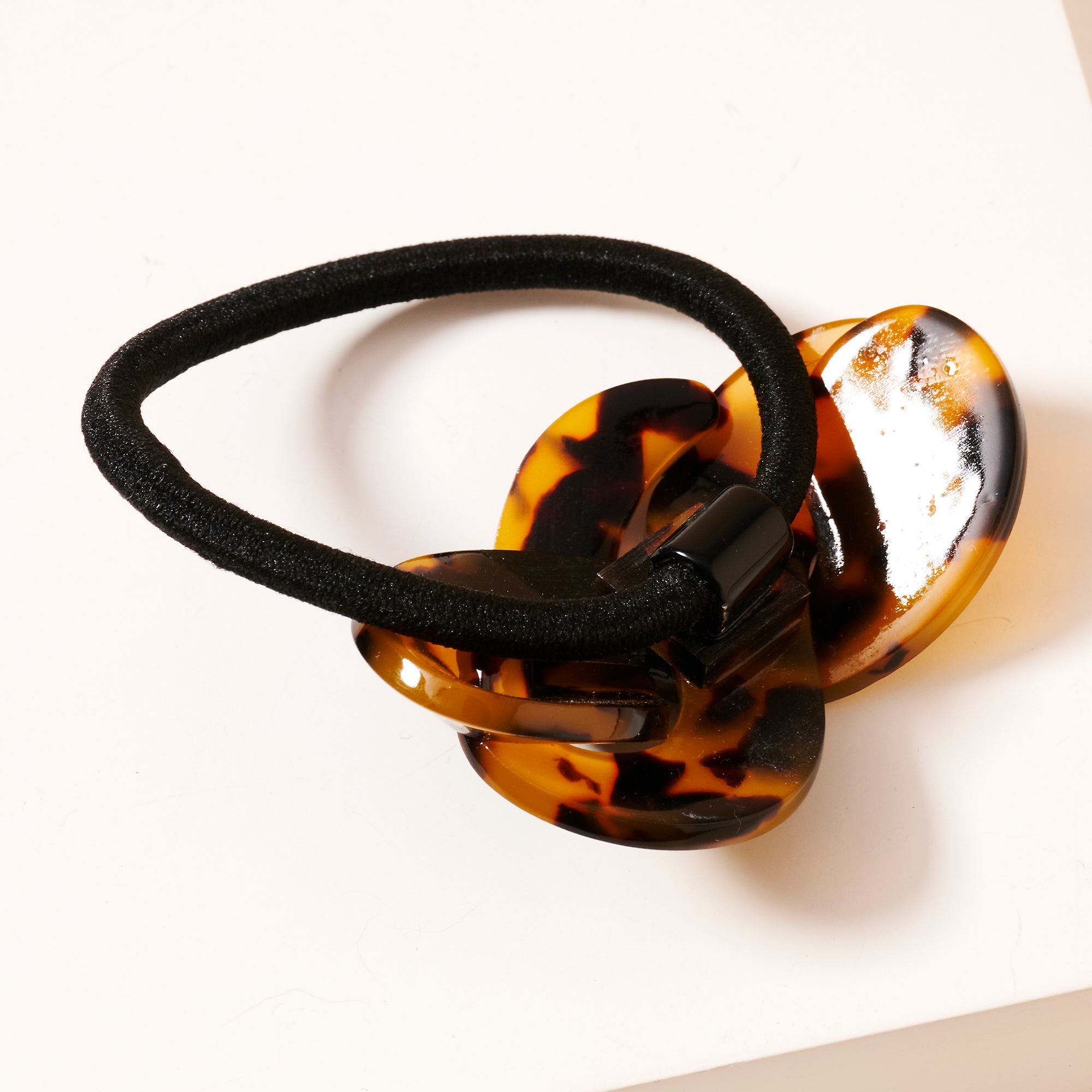 Elegant Twist Tortoise Hair Tie