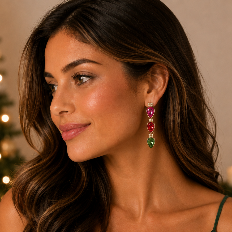 Christmas Light Bulb Drop | Earrings