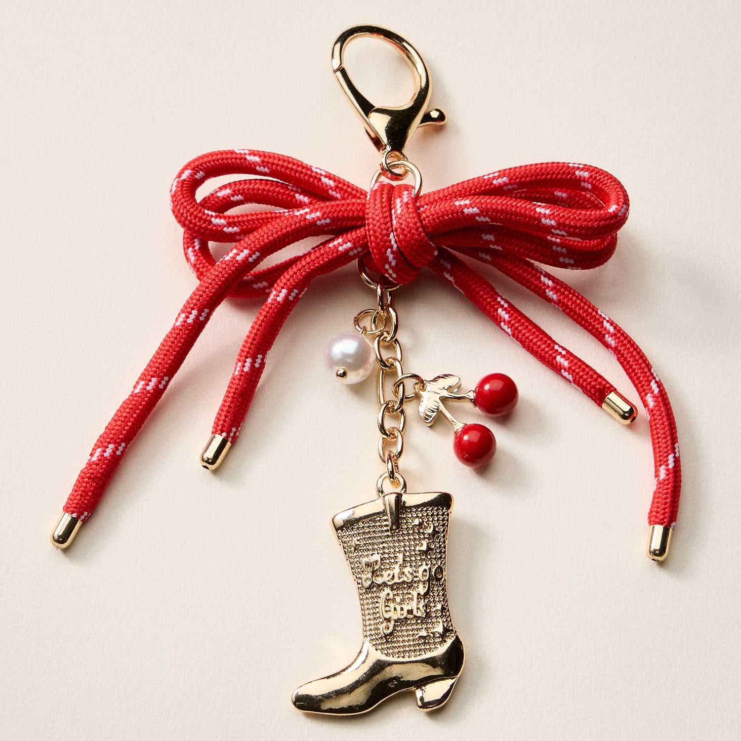 Pink Western Boots | Enamel Keychain