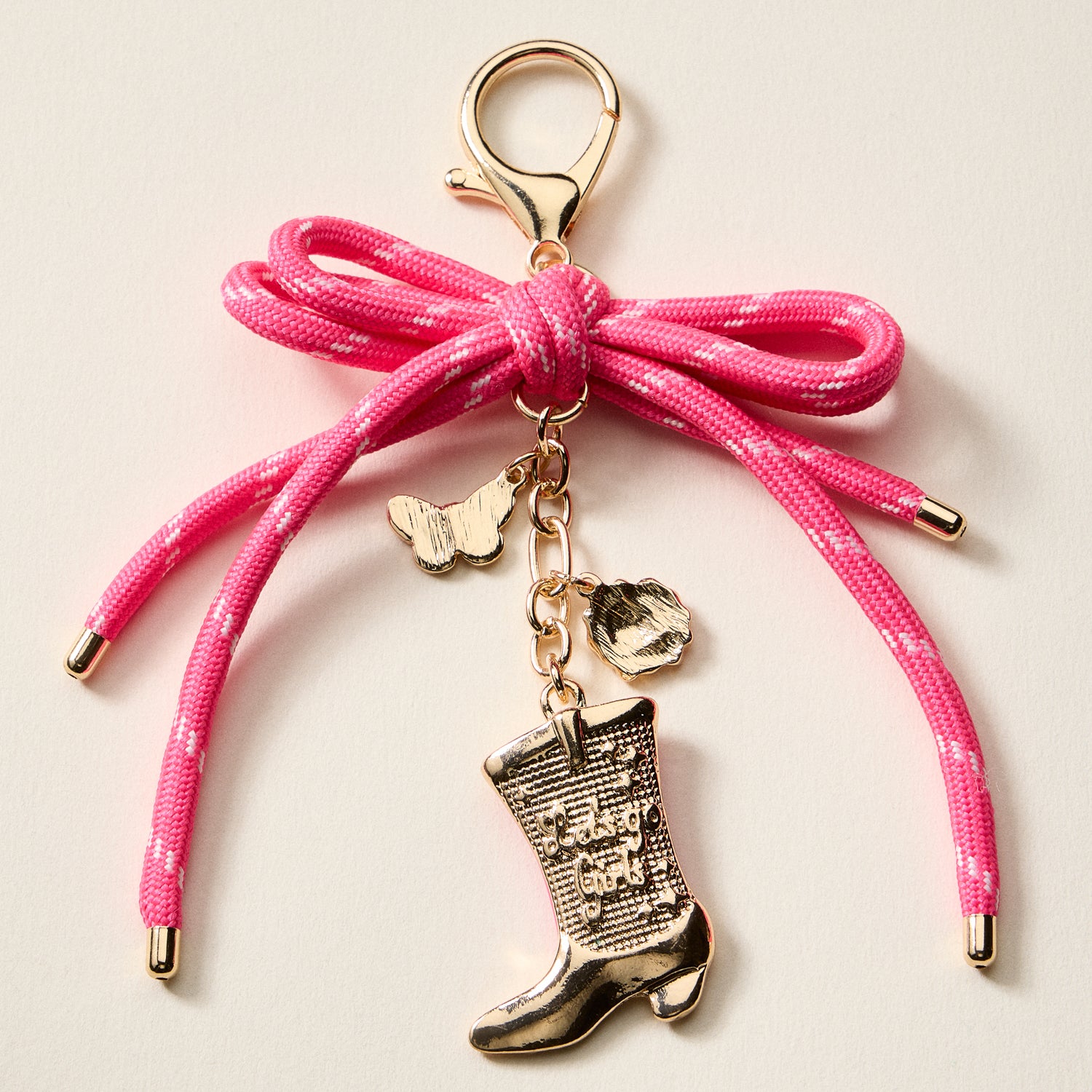 Pink Cowboy Boots | Enamel Keychain