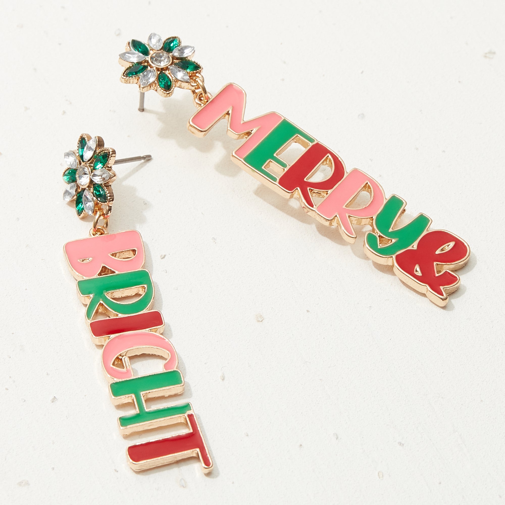 Merry & Bright Holidays Enamel Earrings