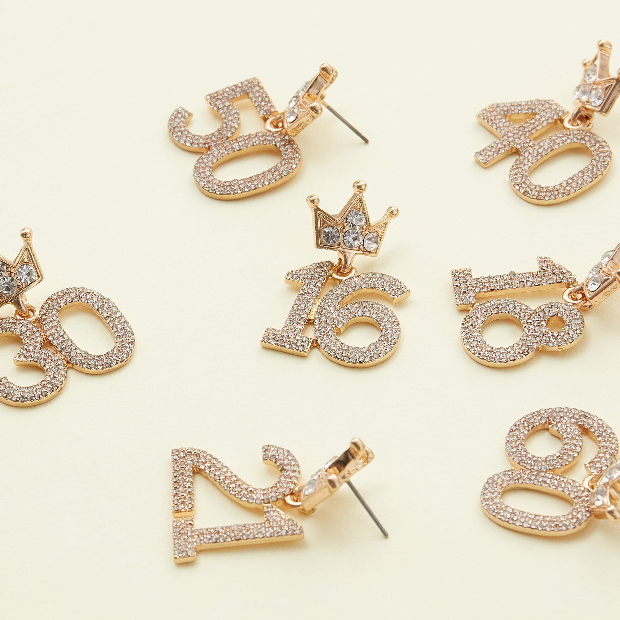 Birthday Celebration Rhinestone Earrings