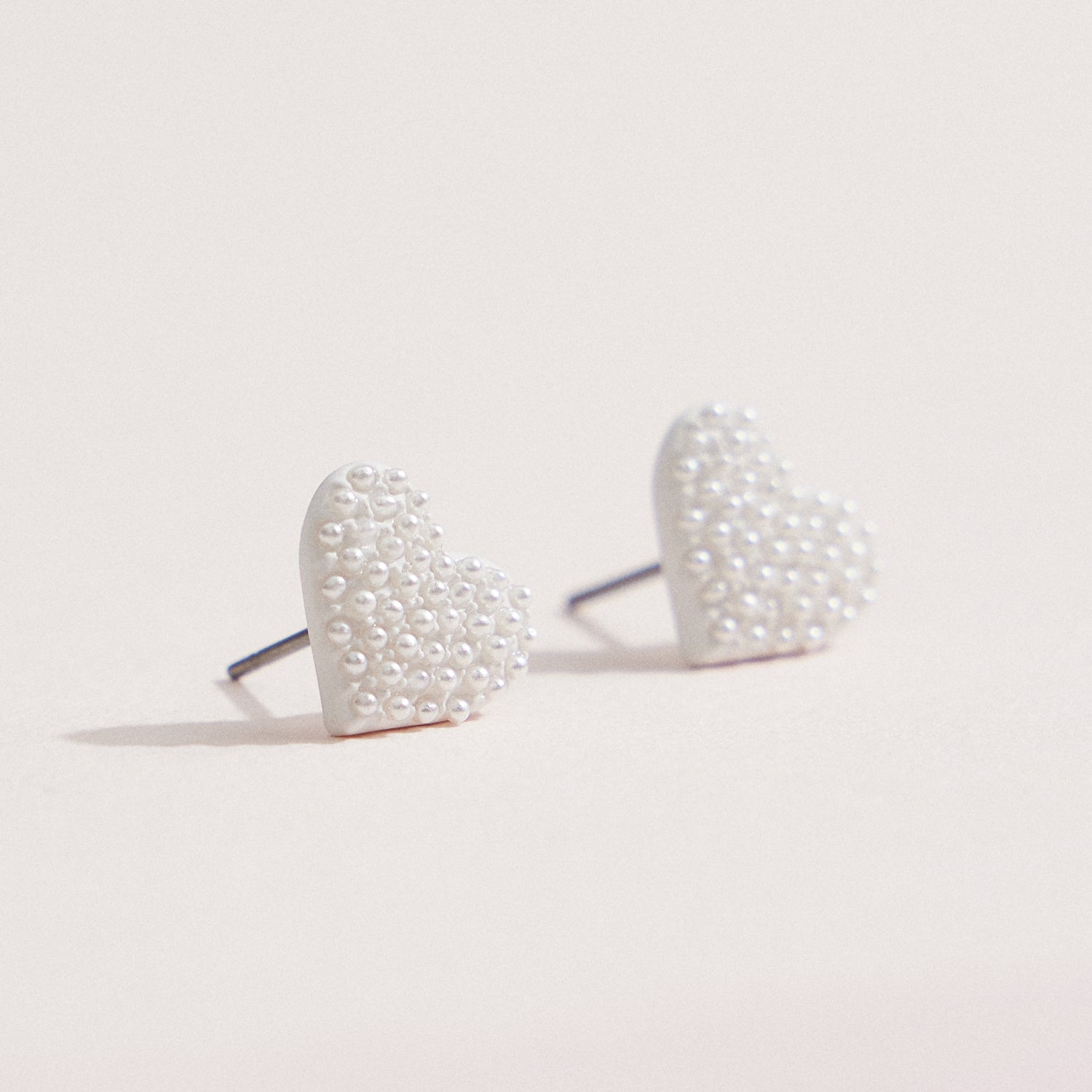 Heart Earring with CZ Stones