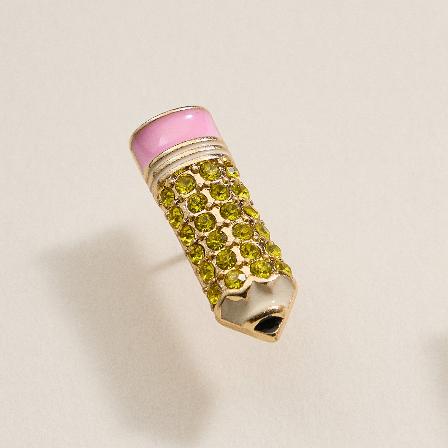 Pave Pencil Post Earrings for Teacher's Day