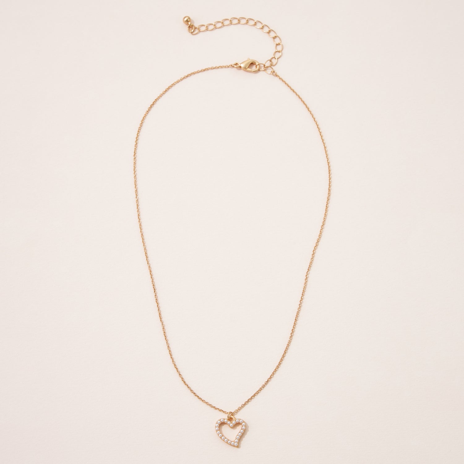 Dainty Pearl Heart Pendant Necklace for Special Occasions