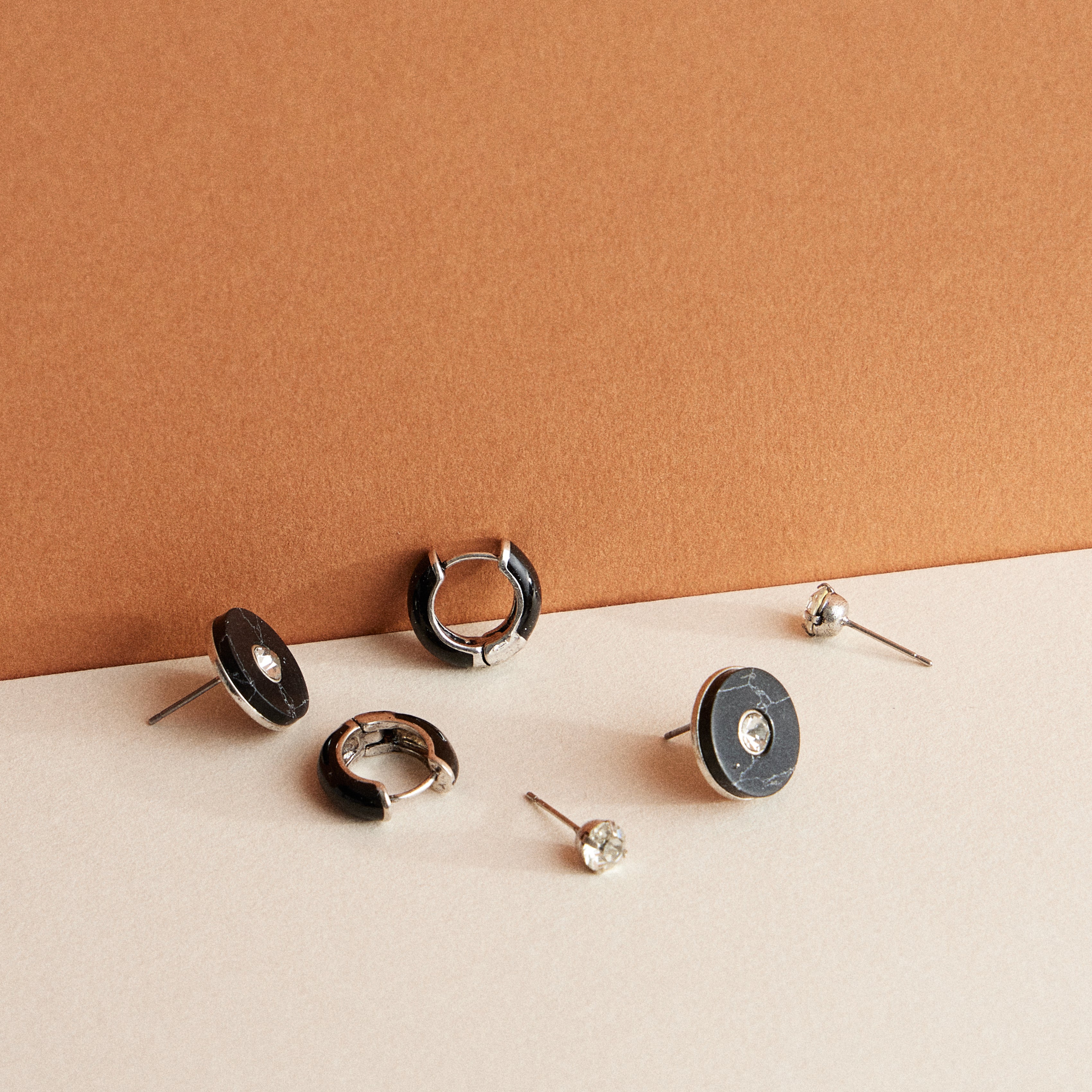 Natural Stone Multi Earring Set