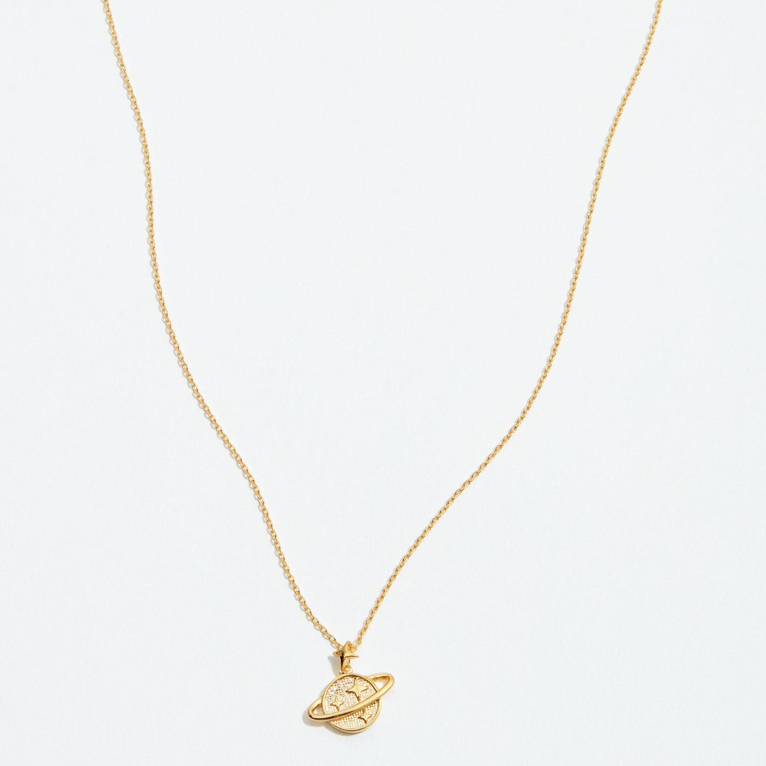 Gold Dipped Petite Universe Pendant Necklace